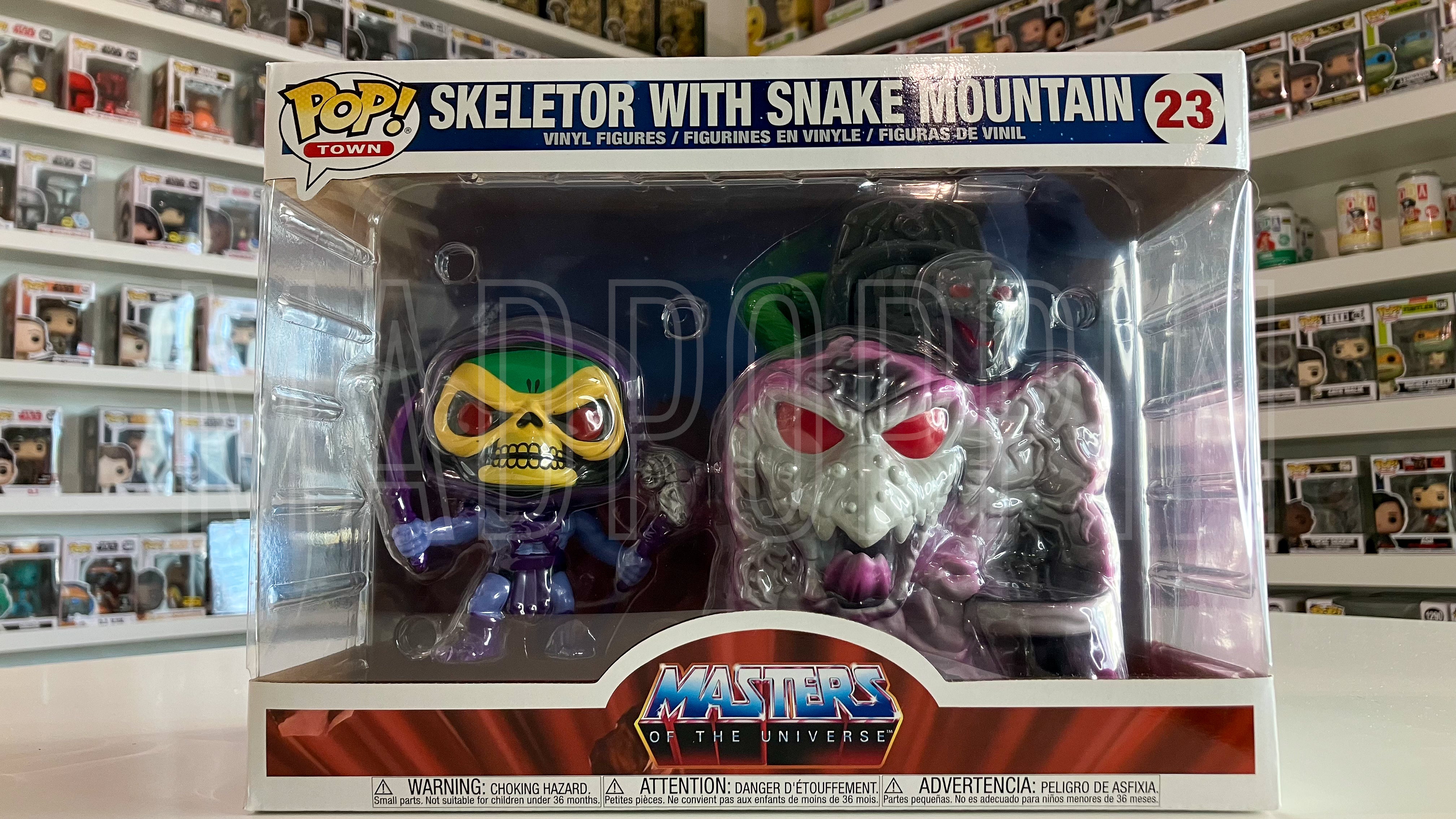 Funko POP! Town Masters of the Universe Skeletor with Snake Mountain #23