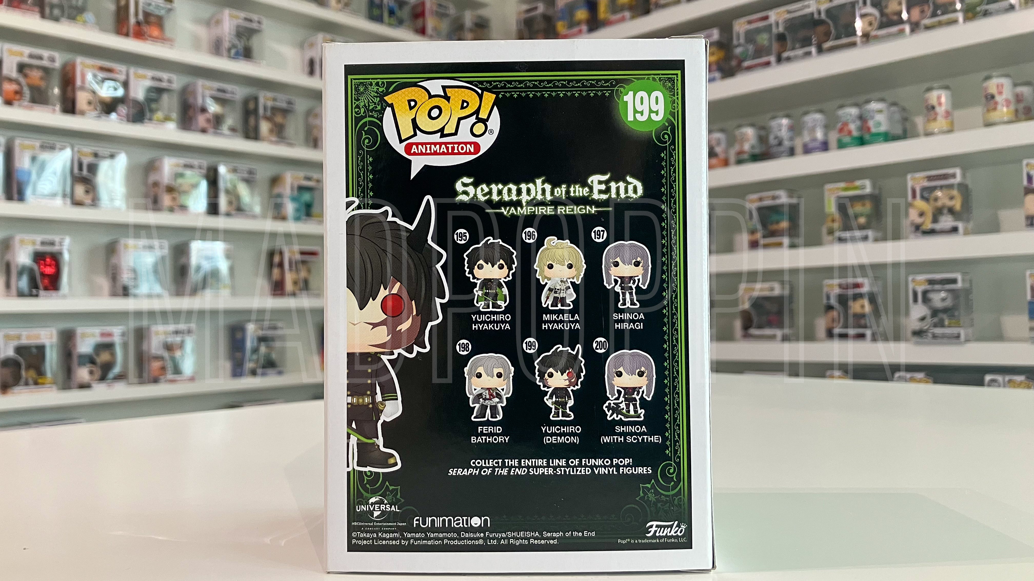 Funko POP Serpah of The End Vampire Reign Yuichiro Demon Hot Topic Exclusive 199