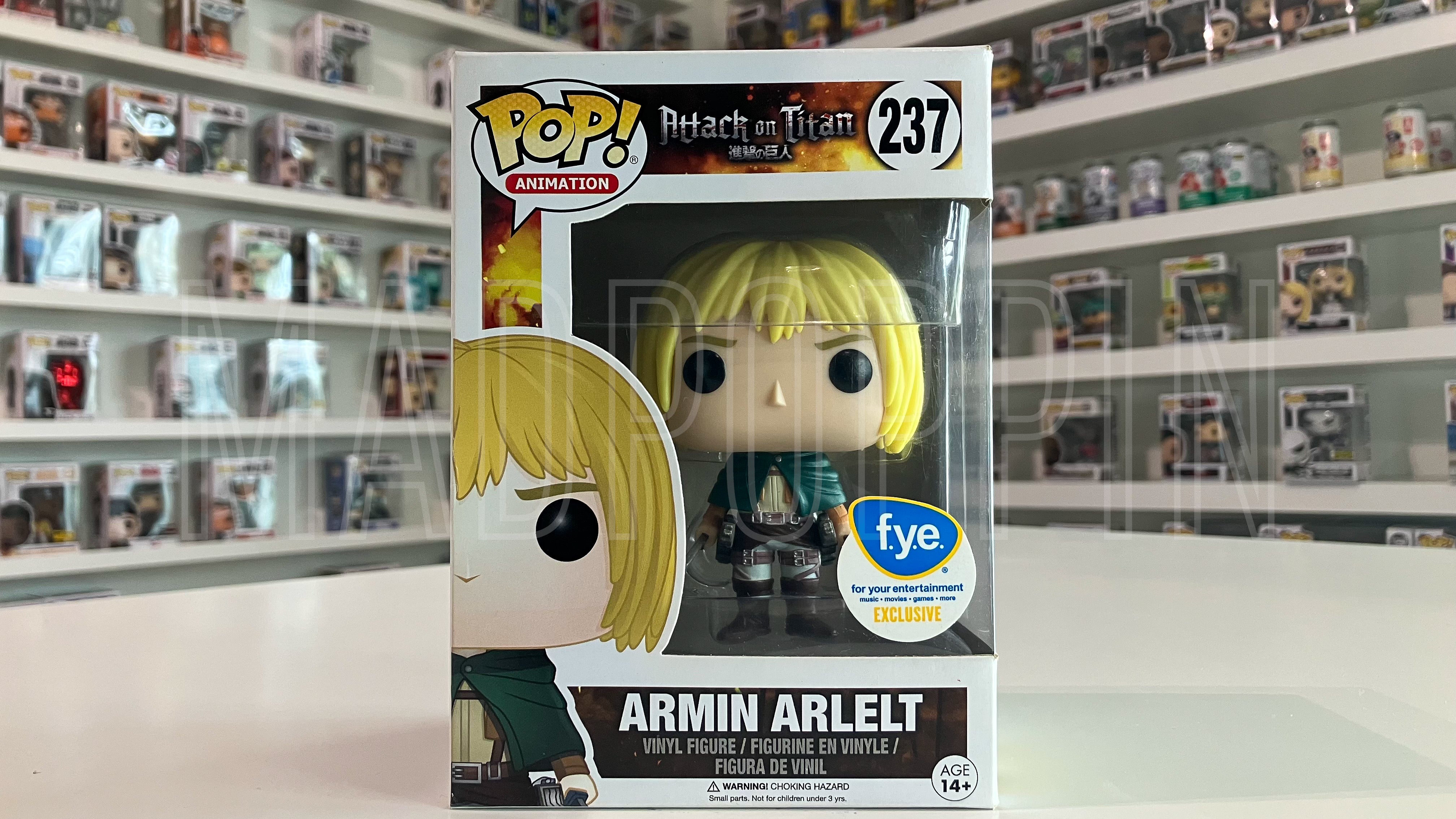 Funko POP! Anime Attack on Titan Armin Arlelt FYE Exclusive #237