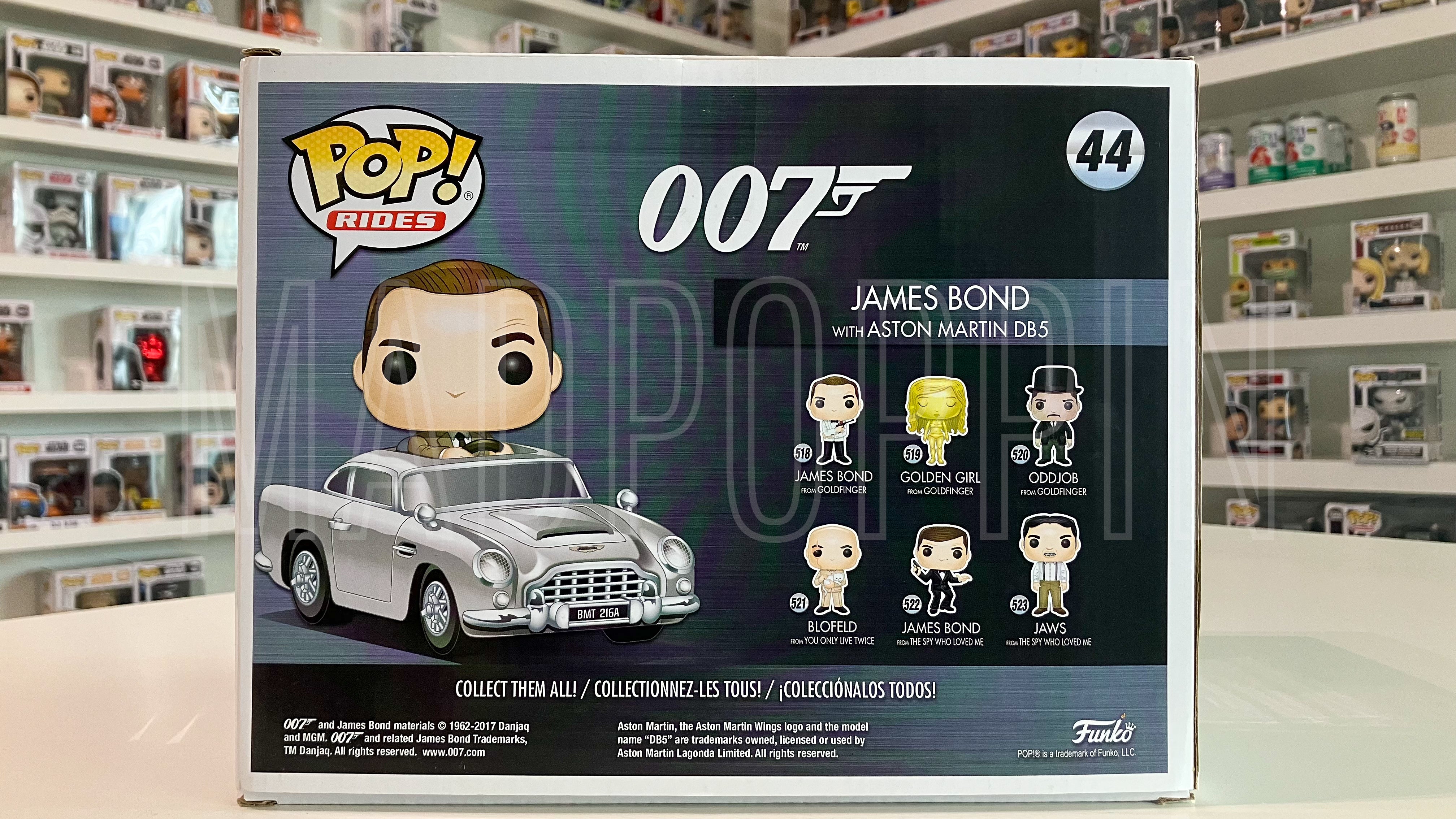 Funko POP! Rides Movie 007 James Bond w/ Aston Martin DB5 Vaulted #44