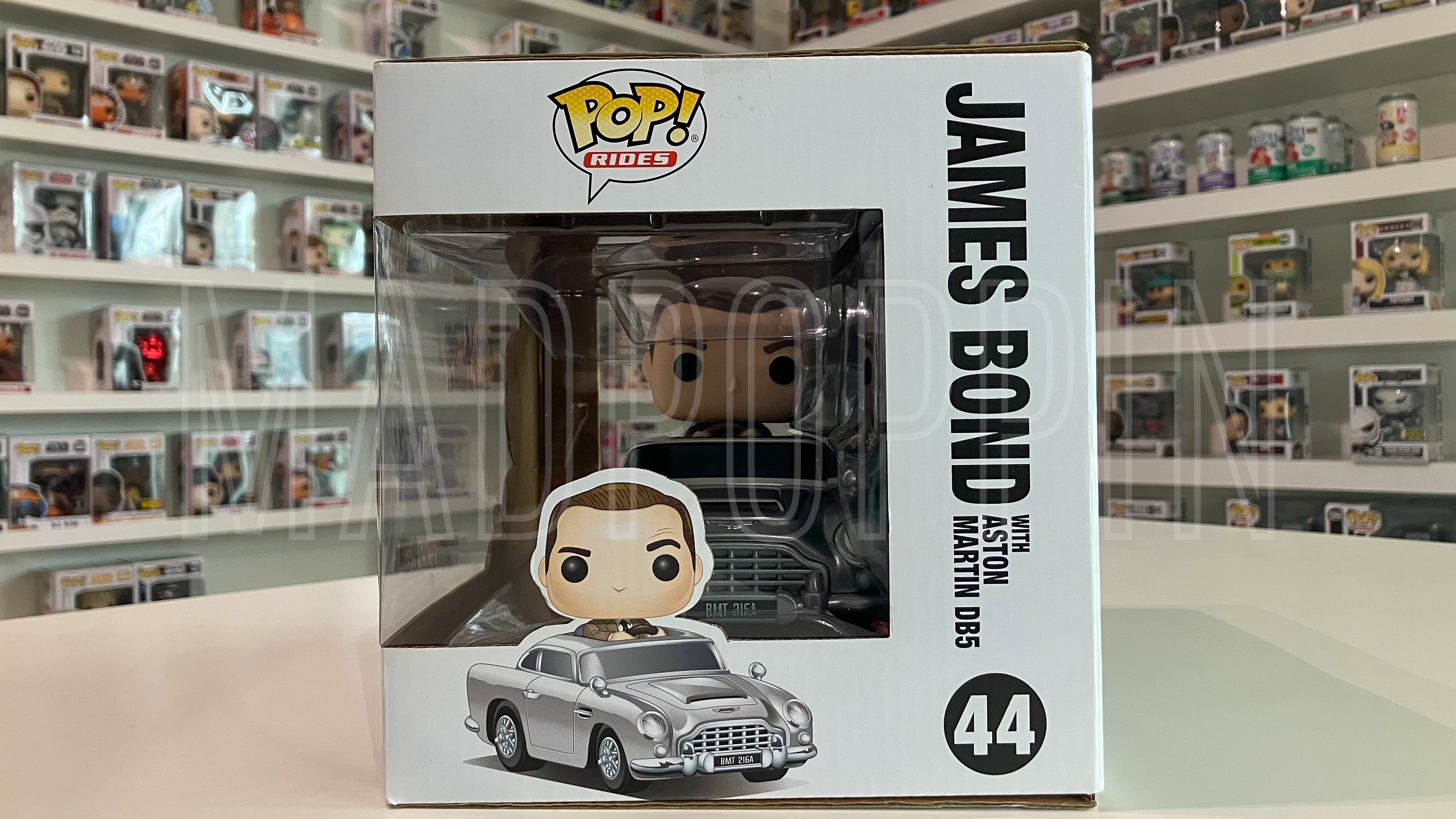 Funko POP! Rides Movie 007 James Bond w/ Aston Martin DB5 Vaulted #44