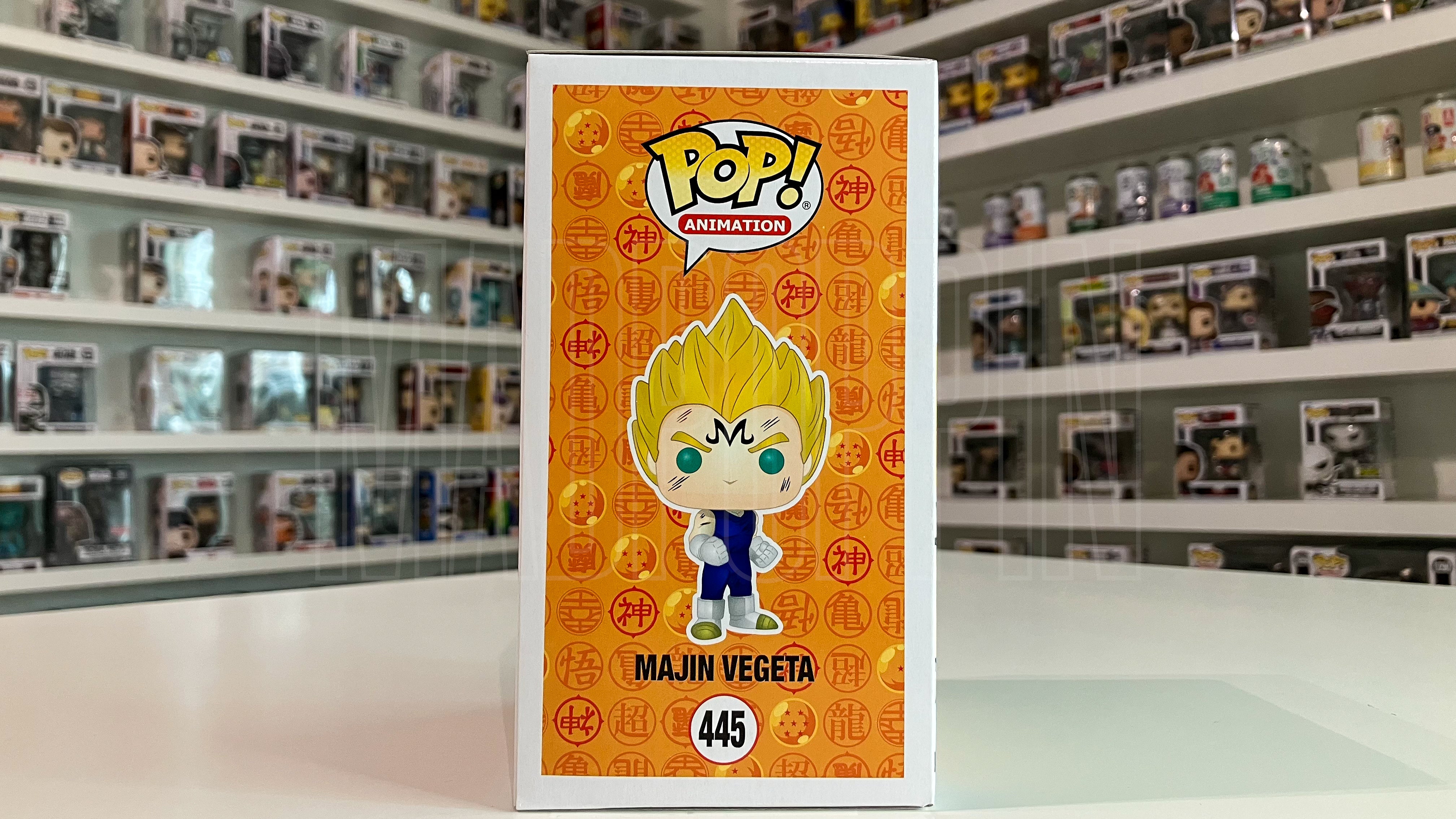 Funko Pop Dragon Ball Z Majin Vegeta Over9000.com Signed Chris Sabat 445
