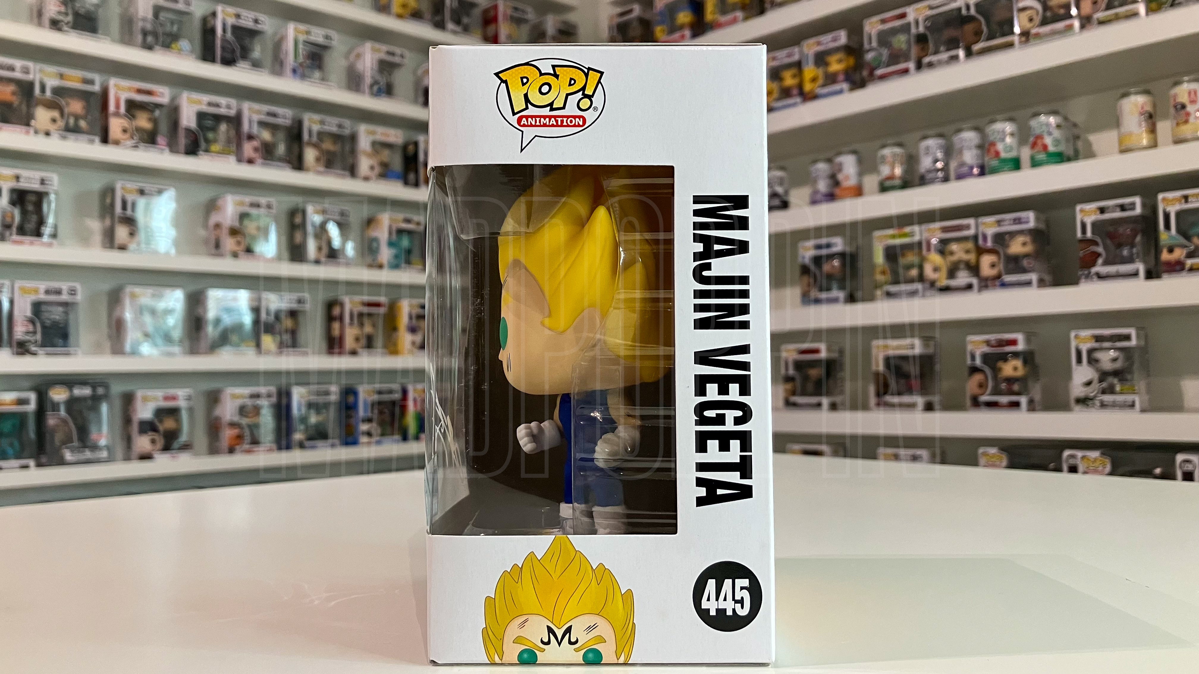 Funko Pop Dragon Ball Z Majin Vegeta Over9000.com Signed Chris Sabat 445