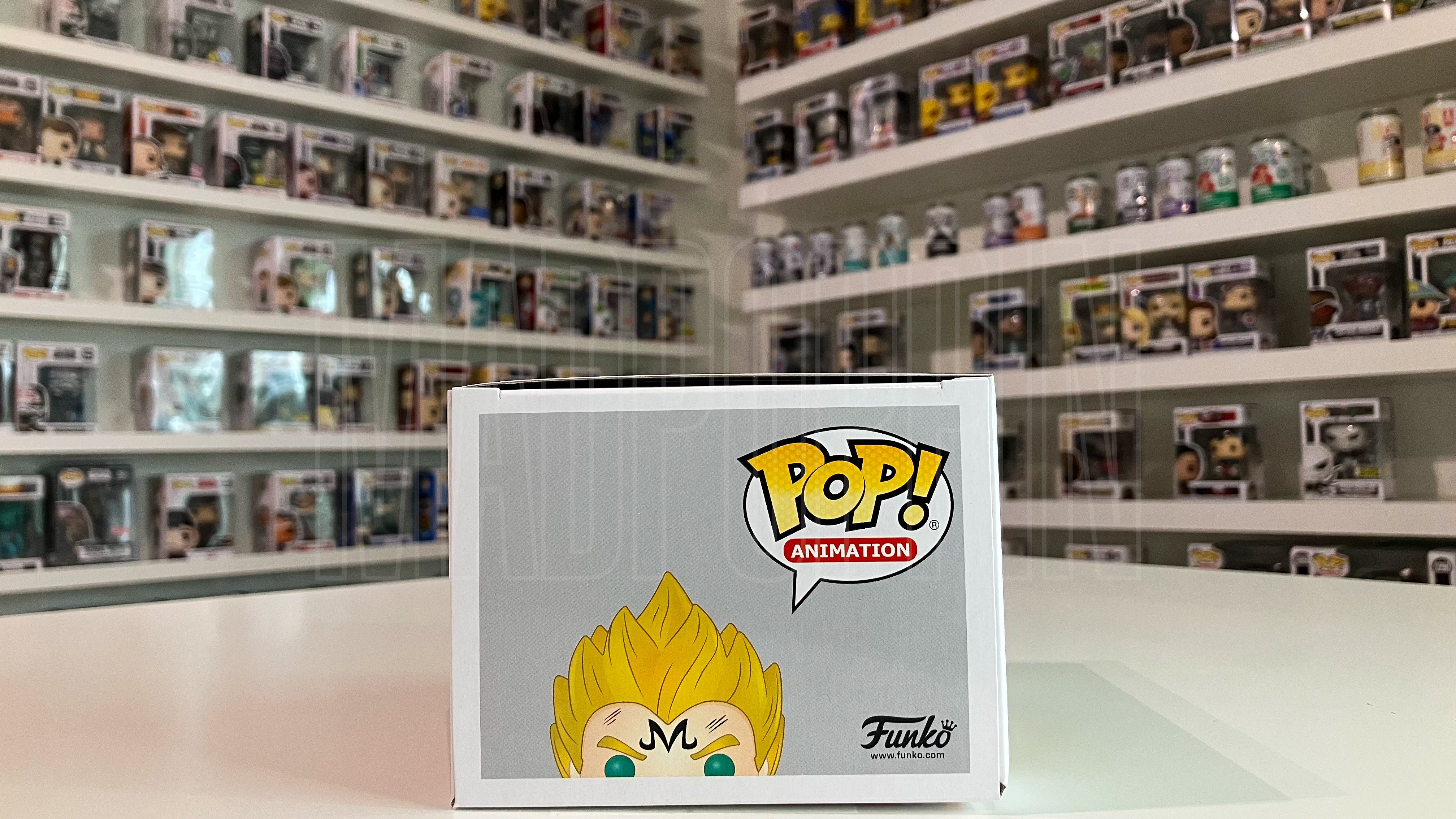Funko Pop Dragon Ball Z Majin Vegeta Over9000.com Signed Chris Sabat 445