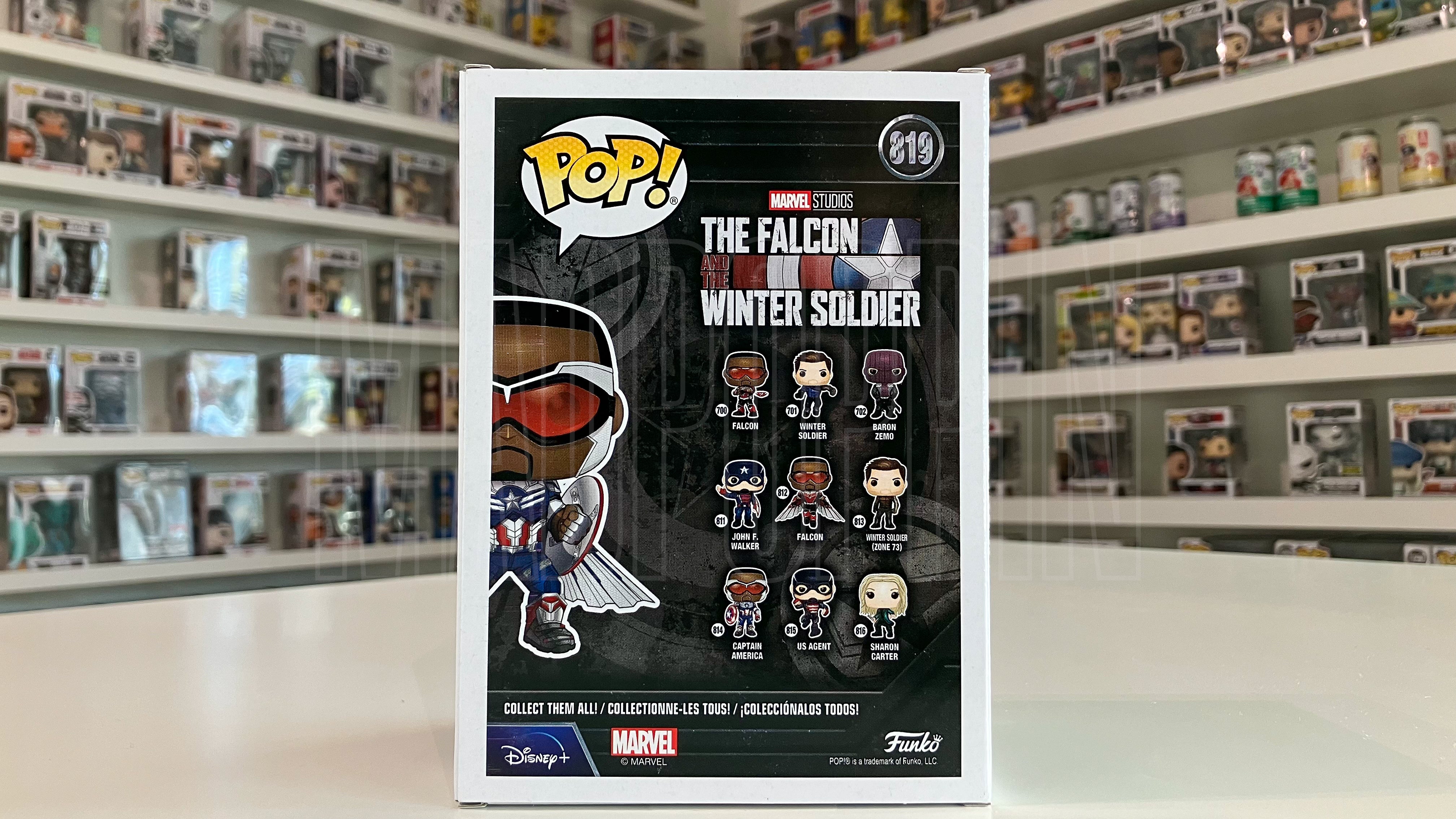 Funko Pop The Falcon & Winter Soldier Captain America Action Pose GameStop 819