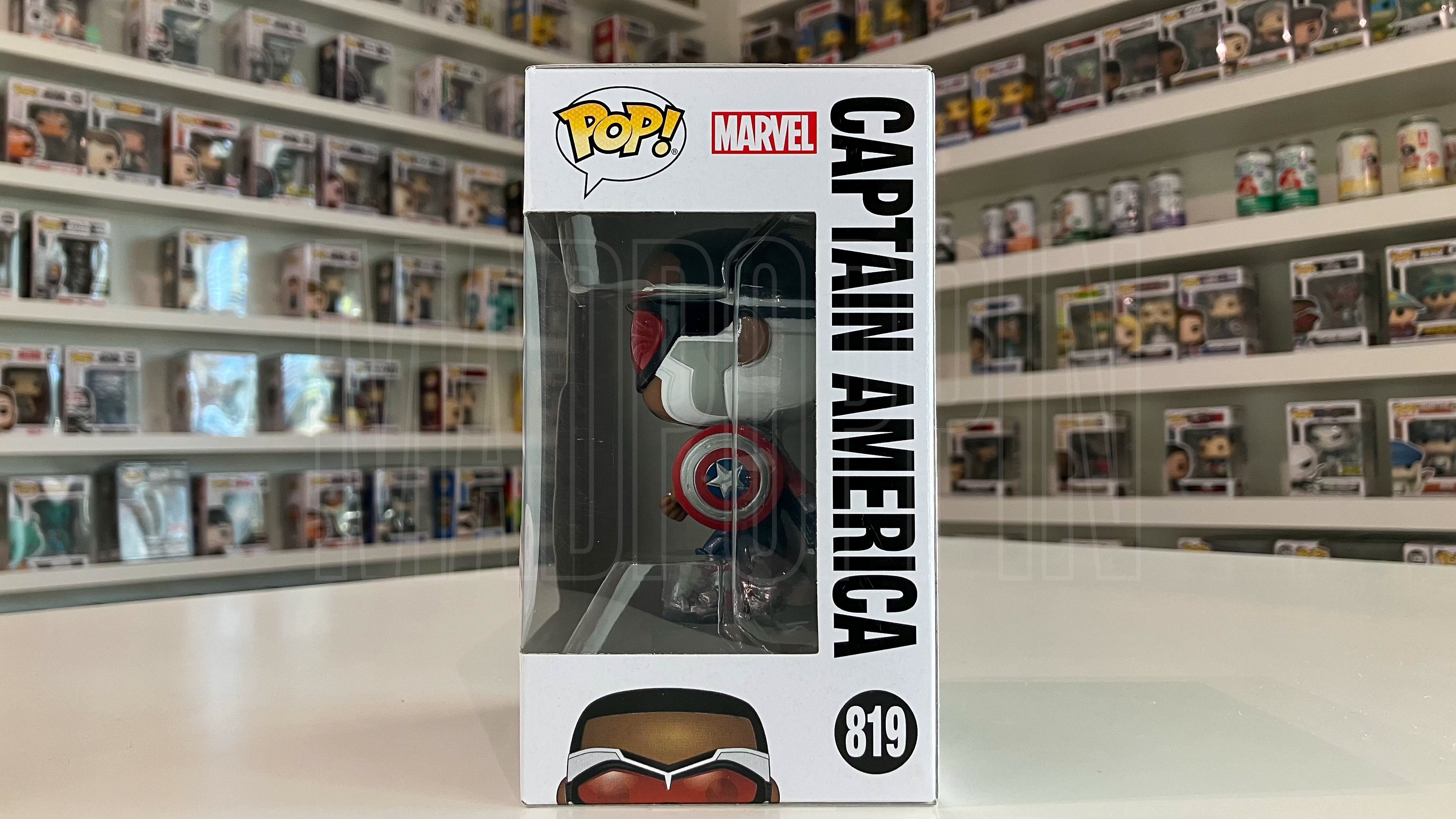 Funko Pop The Falcon & Winter Soldier Captain America Action Pose GameStop 819