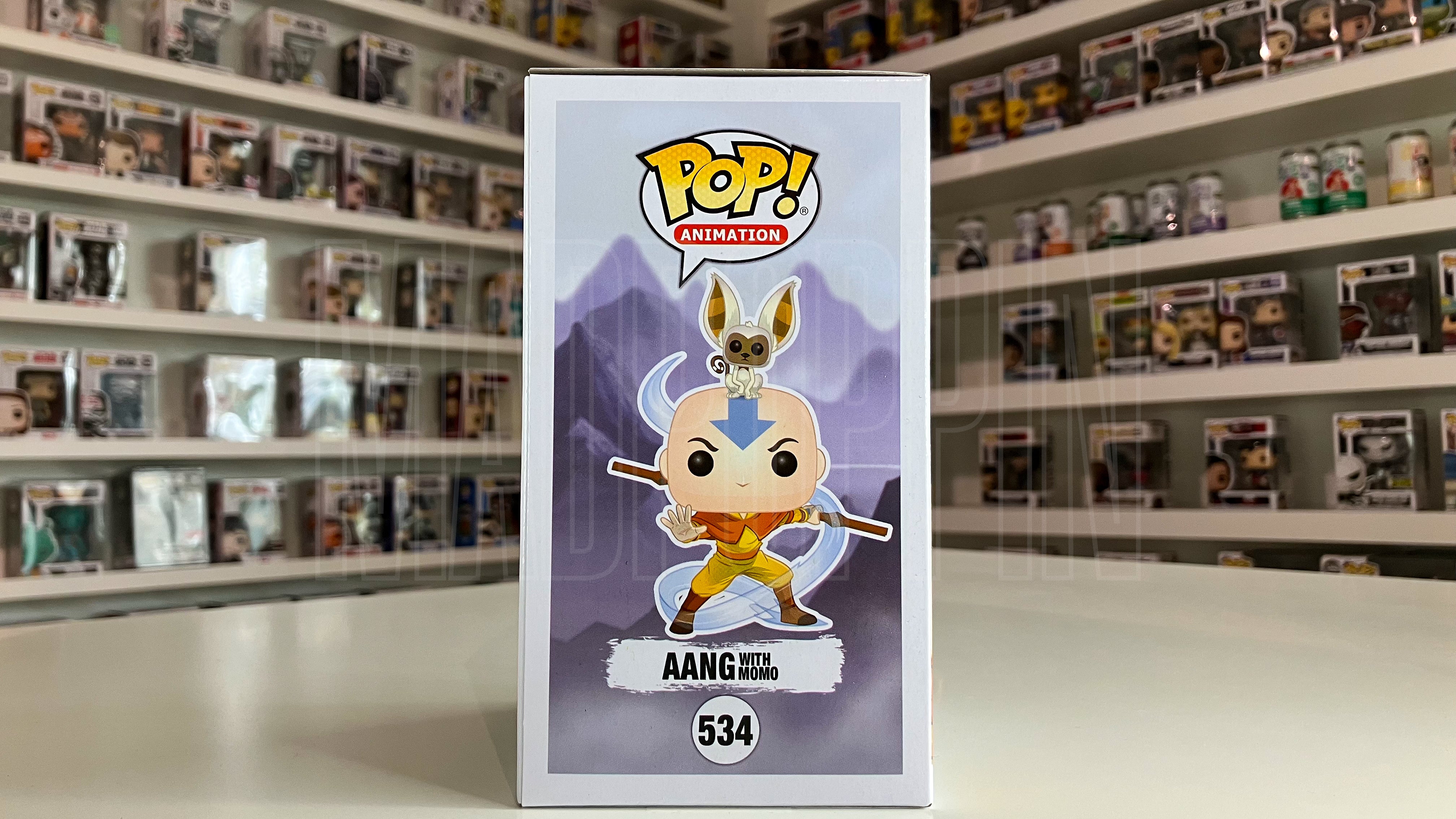 Funko Pop Anime Nickelodeon Avatar The Last Airbender Aang w/Momo 534