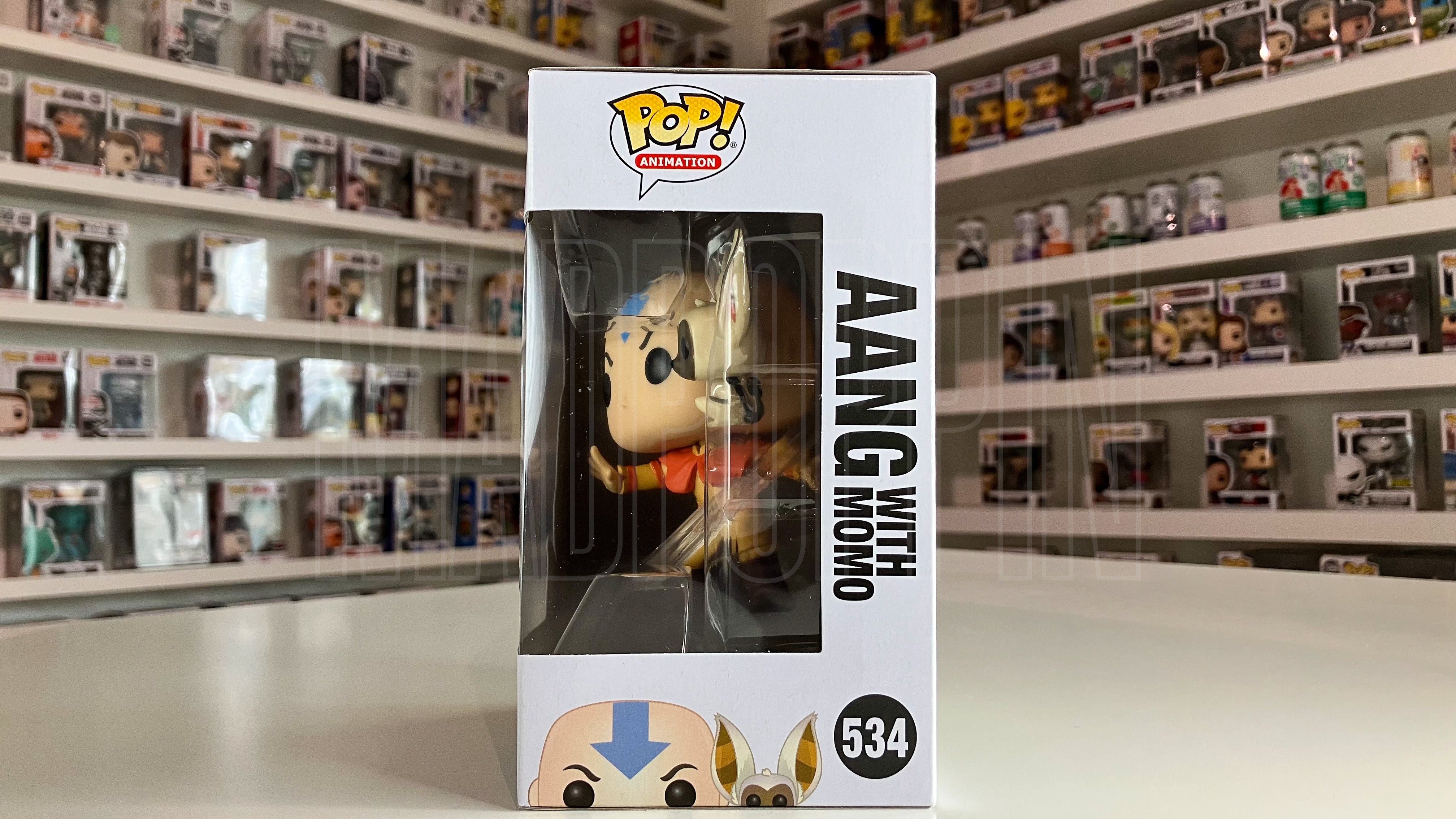 Funko Pop Anime Nickelodeon Avatar The Last Airbender Aang w/Momo 534