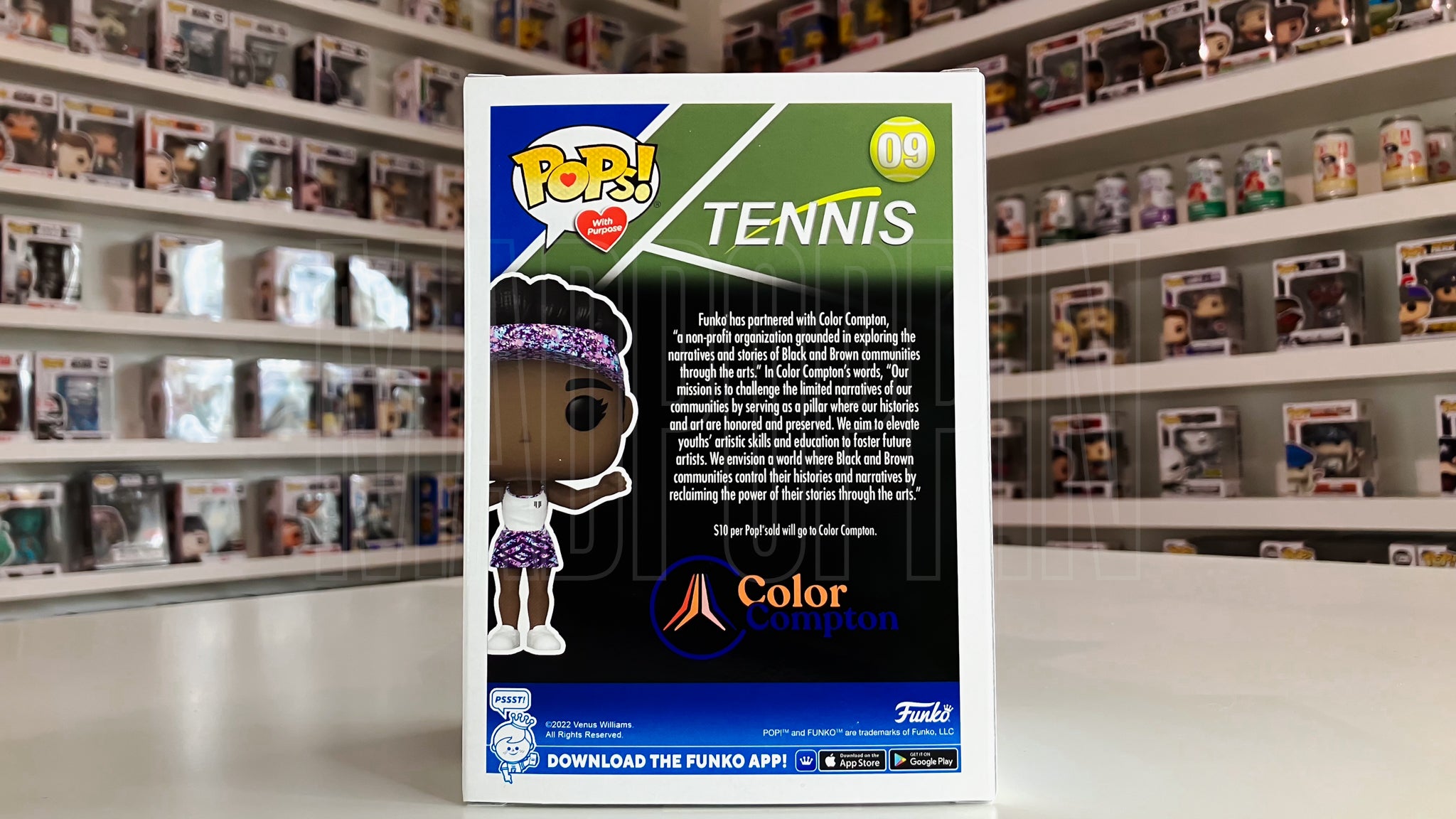 Funko Pops w/Purpose Tennis Color Compton Venus Williams Funko.com Exclusive 09