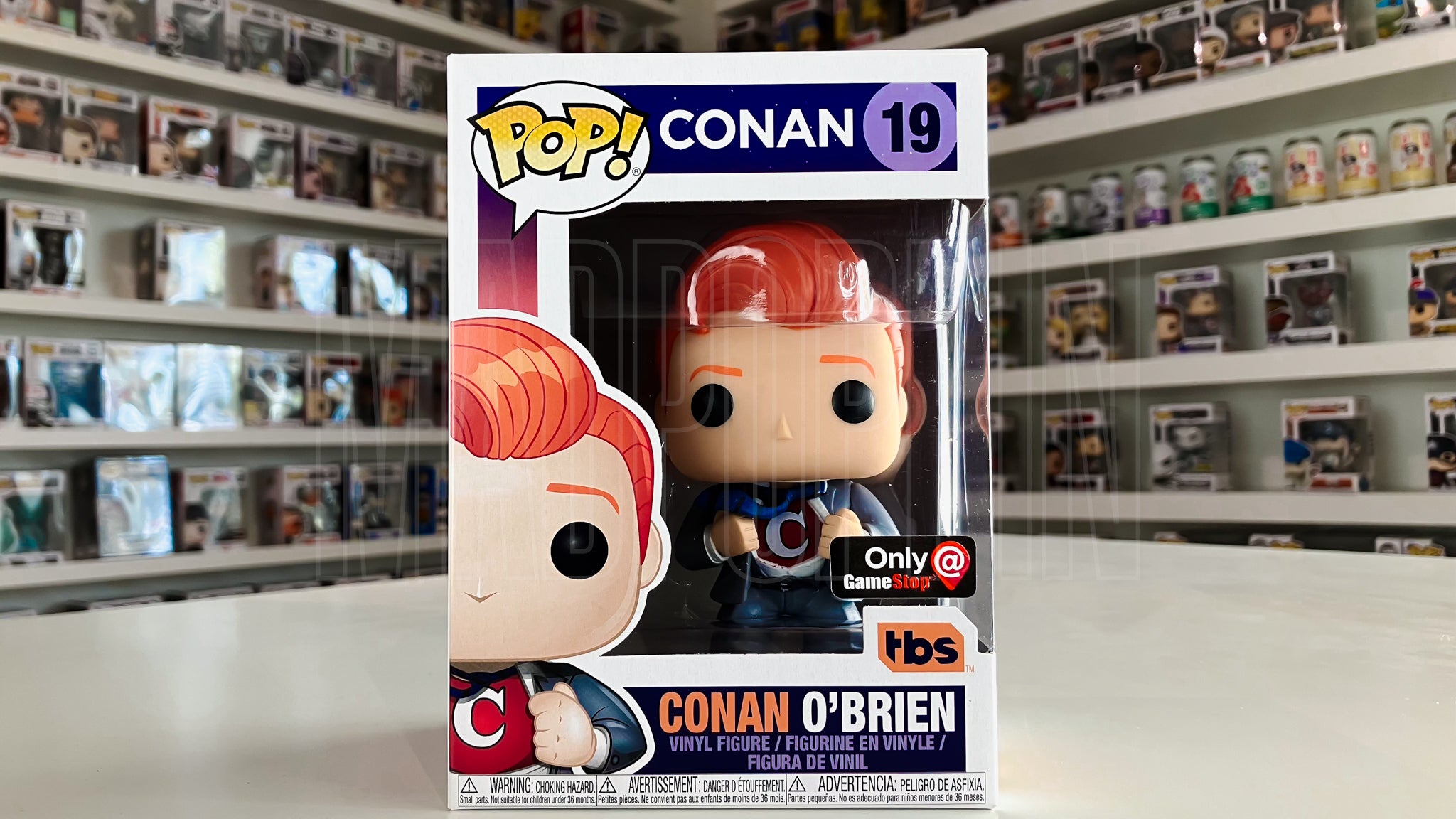 Funko Pop TV TBS Conan O'Brien Clark Kent GaneStop Exclusive 19