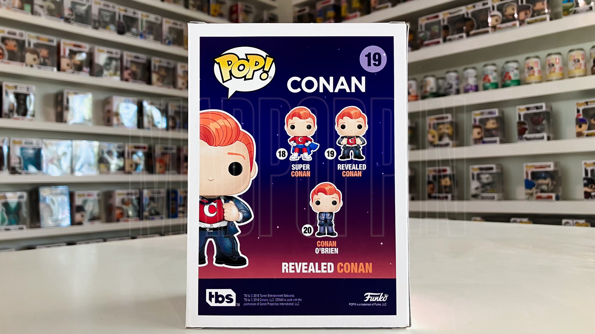 Funko Pop TV TBS Conan O'Brien Clark Kent GaneStop Exclusive 19