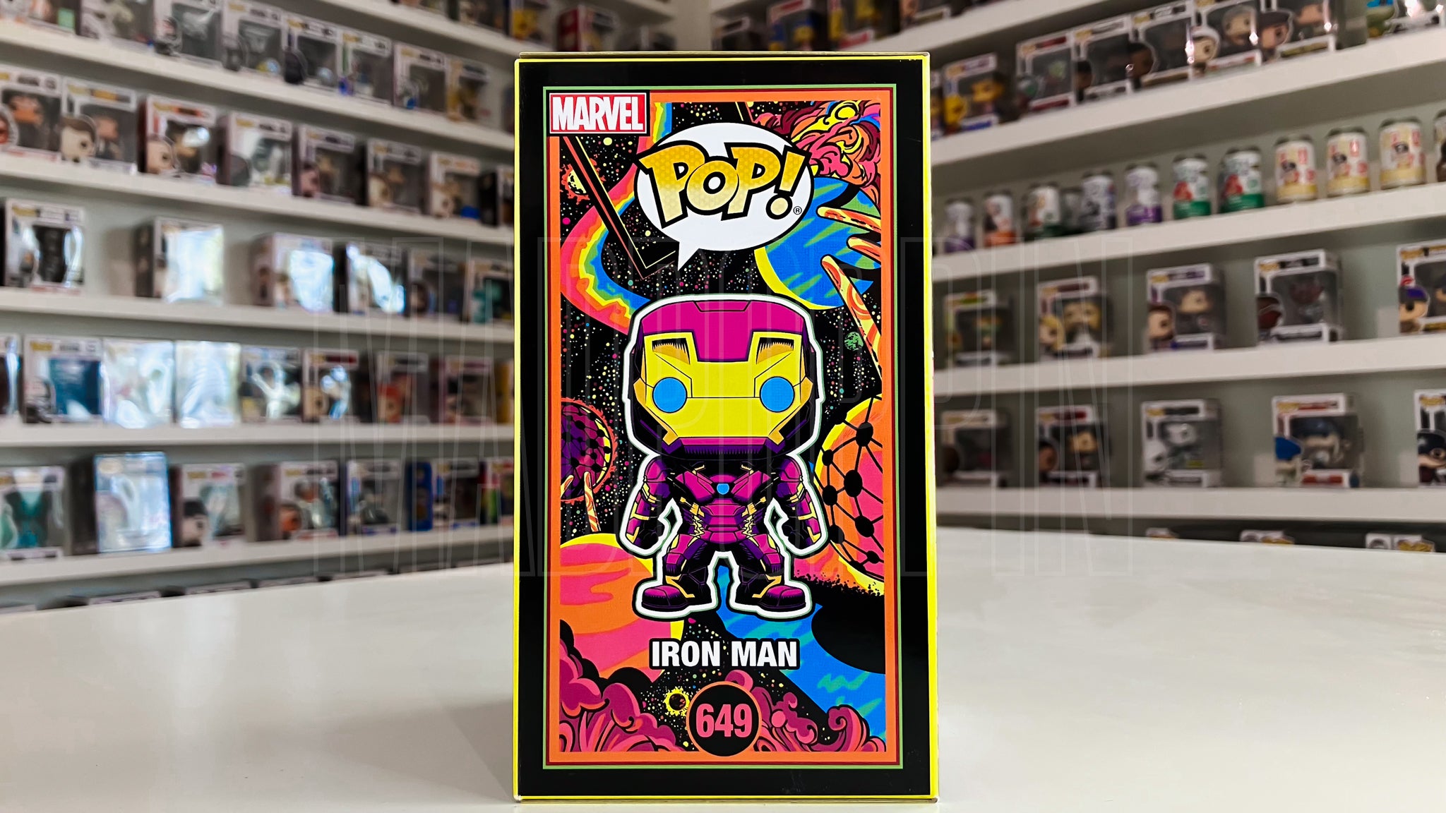Funko Pop Marvel Iron Man Blacklight Target Exclusive 649