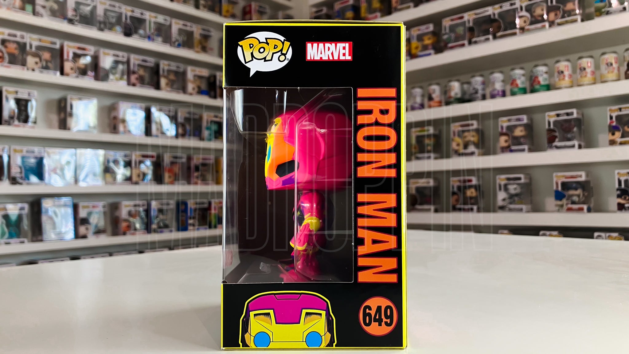 Funko Pop Marvel Iron Man Blacklight Target Exclusive 649