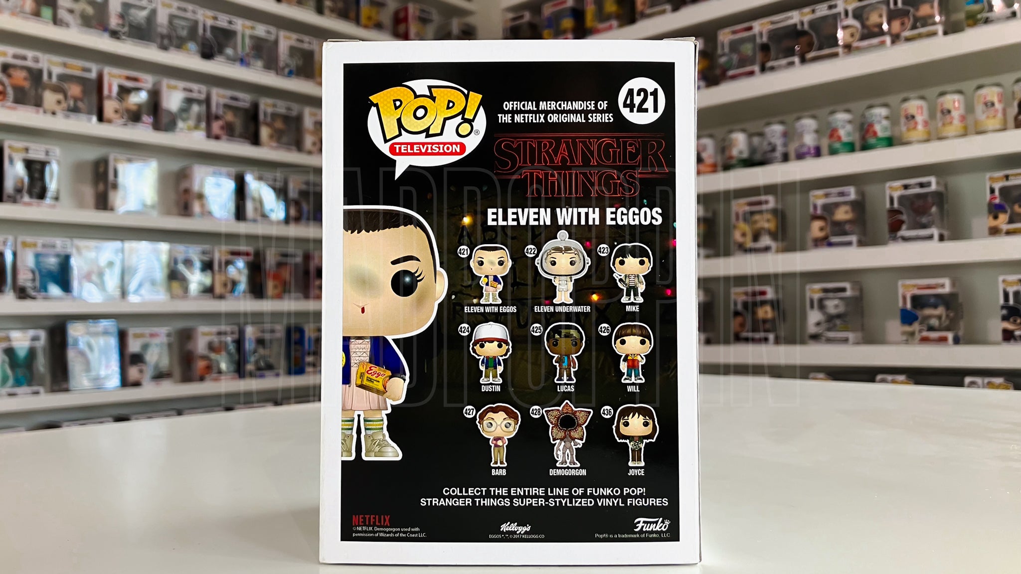 Funko Pop TV Netflix Original Series Stranger Things Eleven w/ Eggos Vaulted 421
