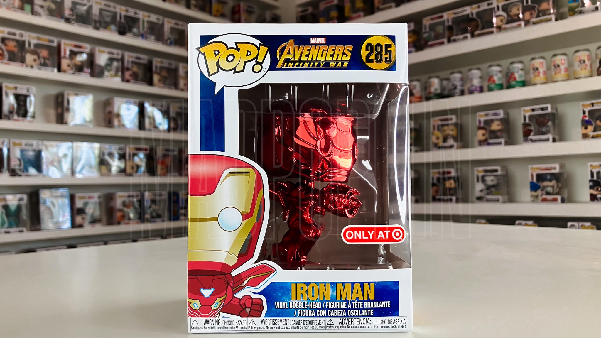 Funko Pop Marvel Avengers Infinity War Iron Man Red Chrome Target Exclusive 285