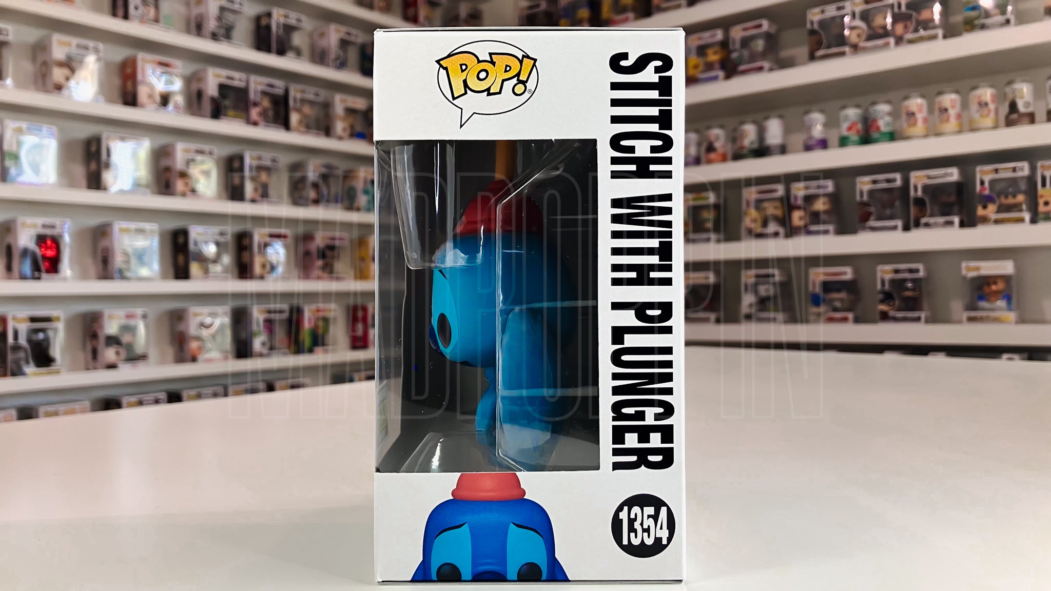 Funko Pop Disney Lilo & Stitch Stitch w/Plunger Entertainment Earth Exclusive 1354