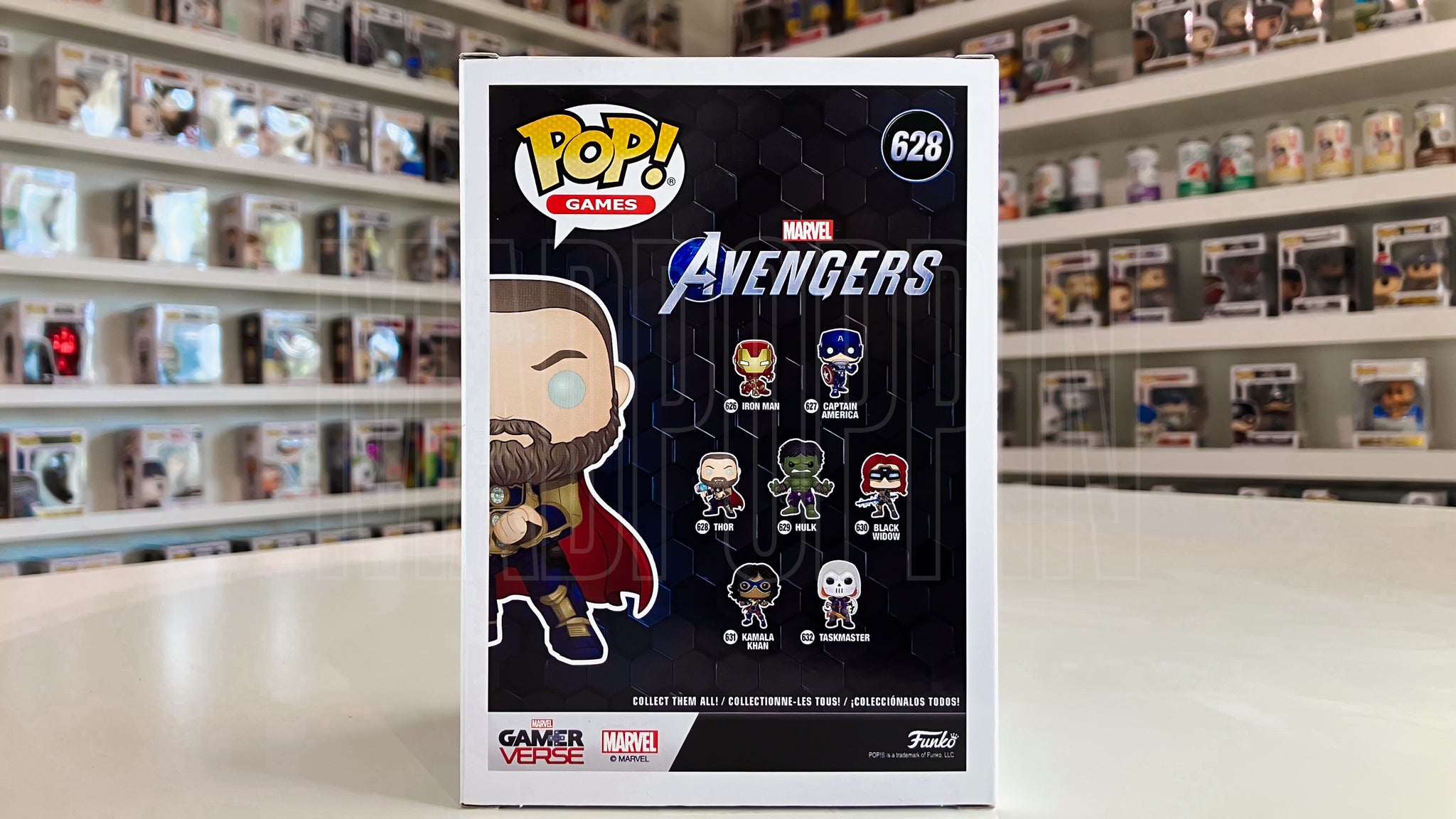 Funko Pop Marvel GameVerse Avengers Thor Amazon Exclusive Glow in the Dark 628
