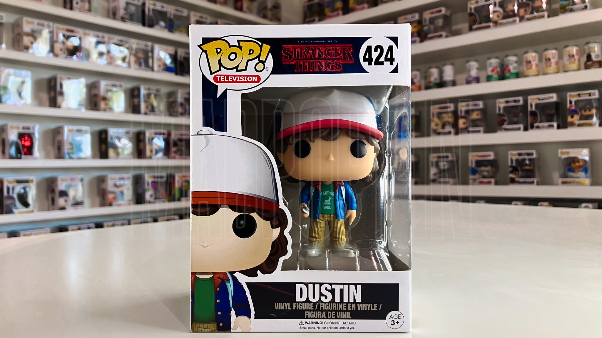 Funko Pop TV Netflix Original Series Stranger Things Dustin Vaulted 424