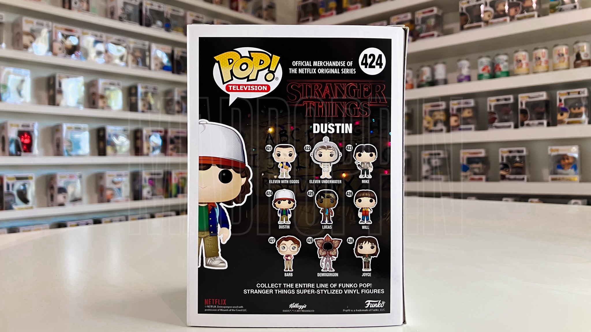 Funko Pop TV Netflix Original Series Stranger Things Dustin Vaulted 424