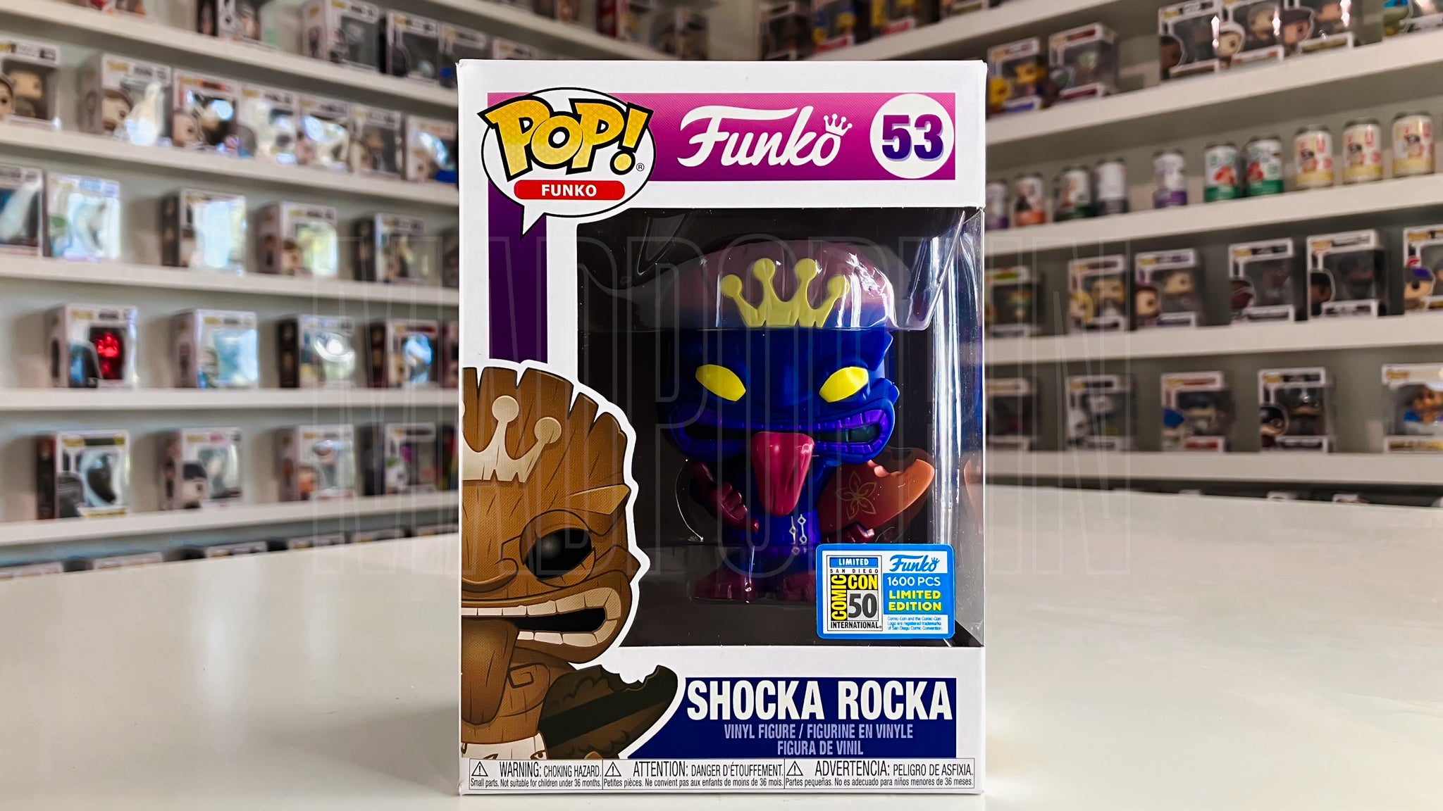 Funko Pop Spastik Plastik Fundays 2019 Shocka Rocka Purple SDCC 1600pcs 53