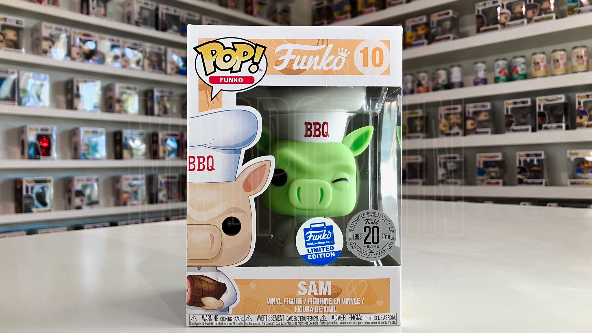 Funko Pop Sam Green Funko-shop.com Limited Edition 20 Years Funniversary 10