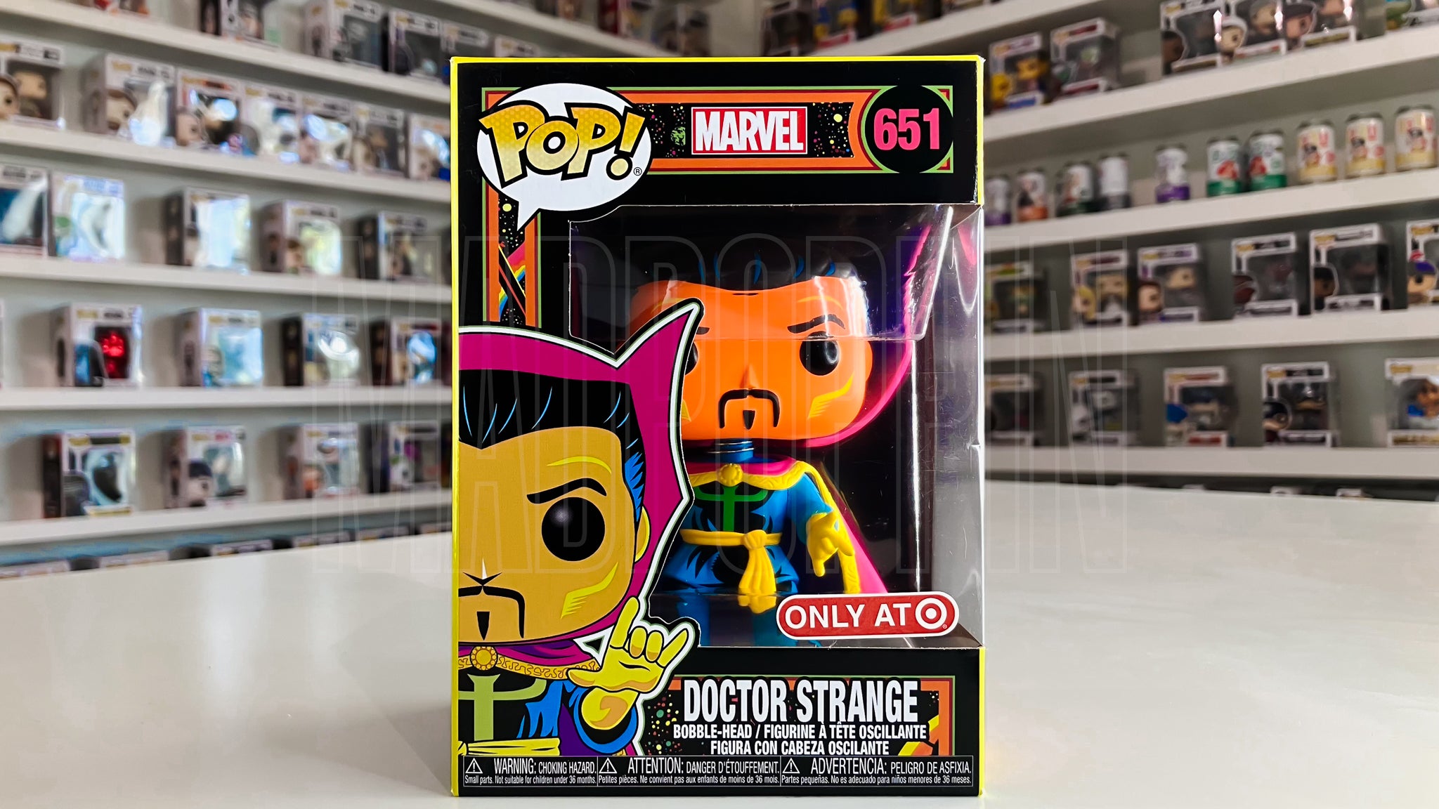 Funko Pop Marvel Doctor Strange Black Light Target Exclusive 651