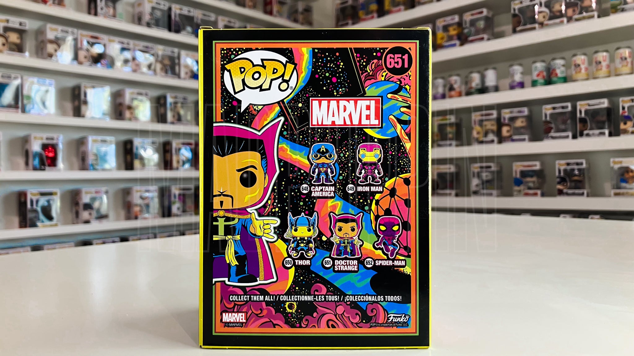 Funko Pop Marvel Doctor Strange Black Light Target Exclusive 651