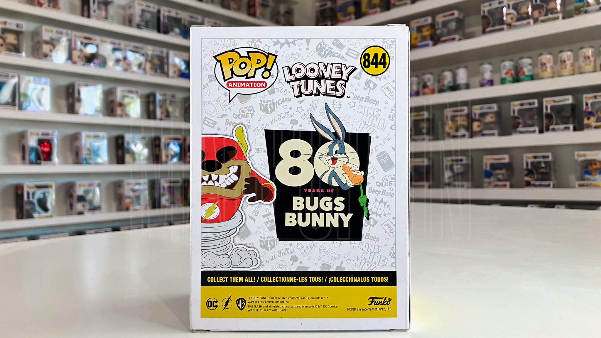 Funko Pop DC x Loony Tunes Taz the Tasmanian Devil as the Flash FYE Exclusive 844