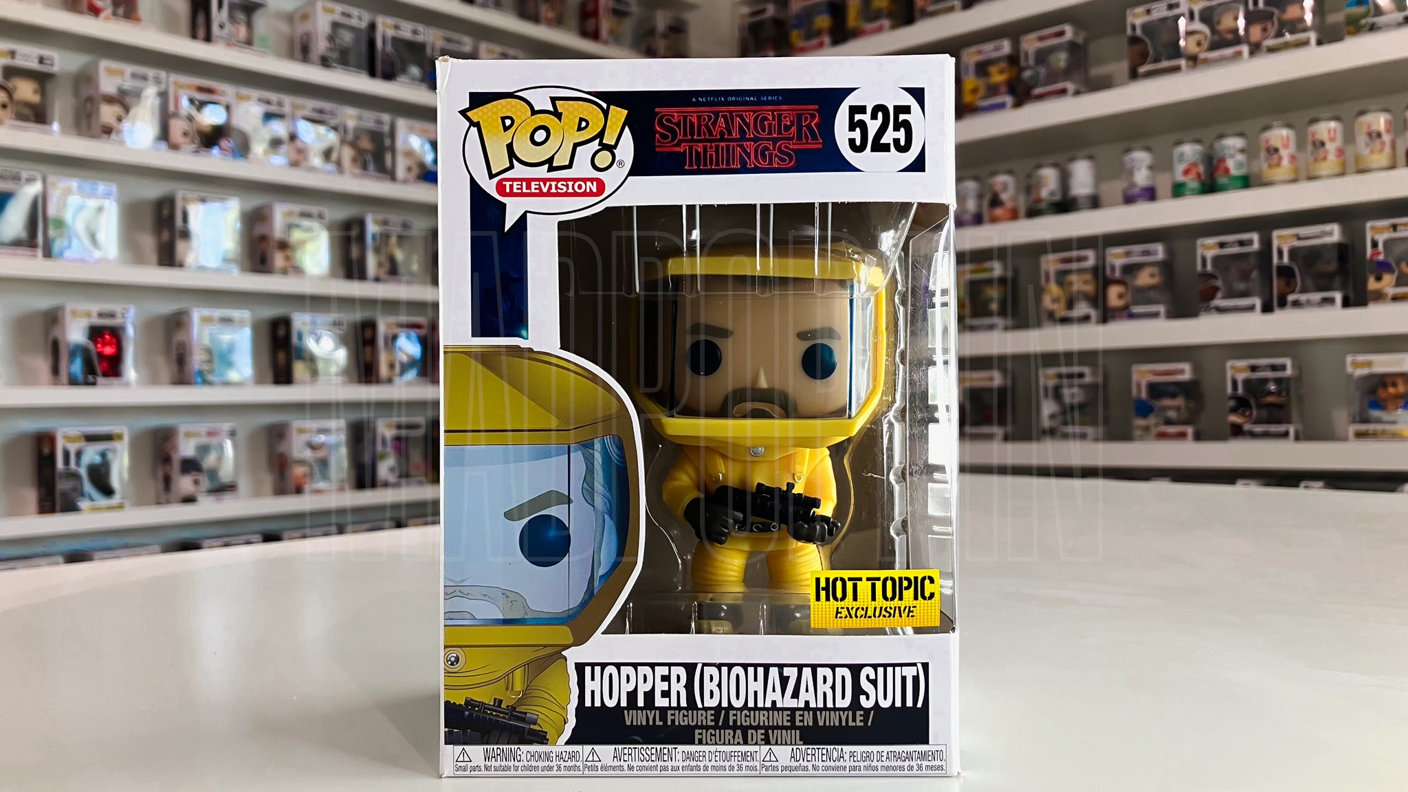 Funko Pop TV Stranger Things Hopper Biohazard Suit Hot Topic Exclusive 525