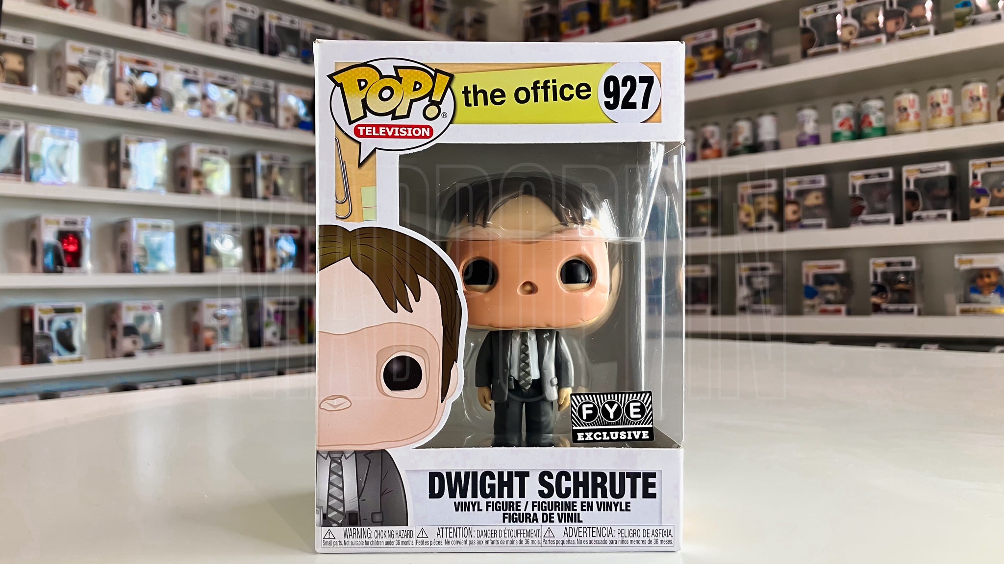 Funko Pop TV NBC The Office Dwight Schrute CPR Dummy Mask FYE Exclusive 927