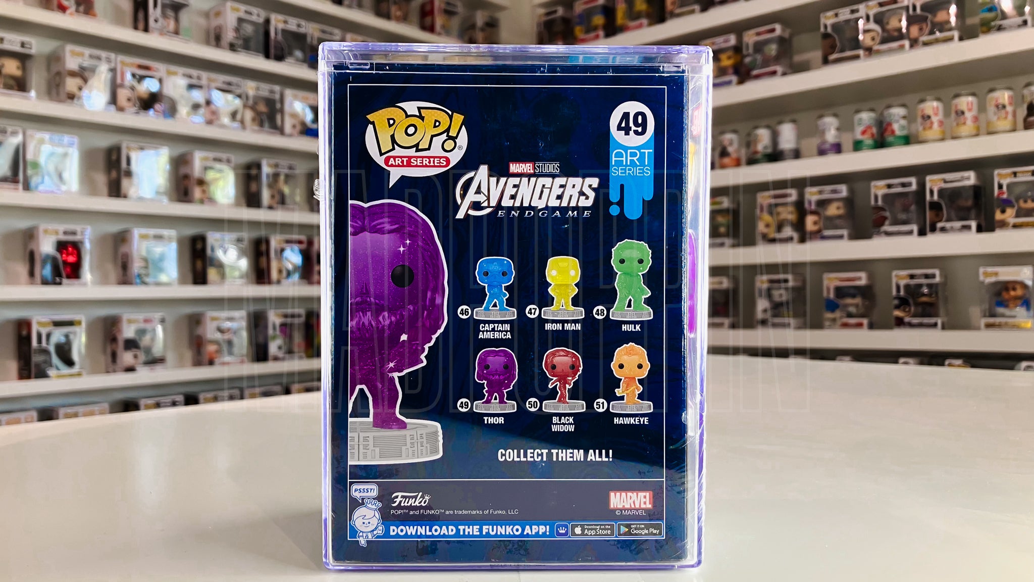 Funko Pop Art Series Marvel Studios Thor Power Stone The Infinity Saga 49
