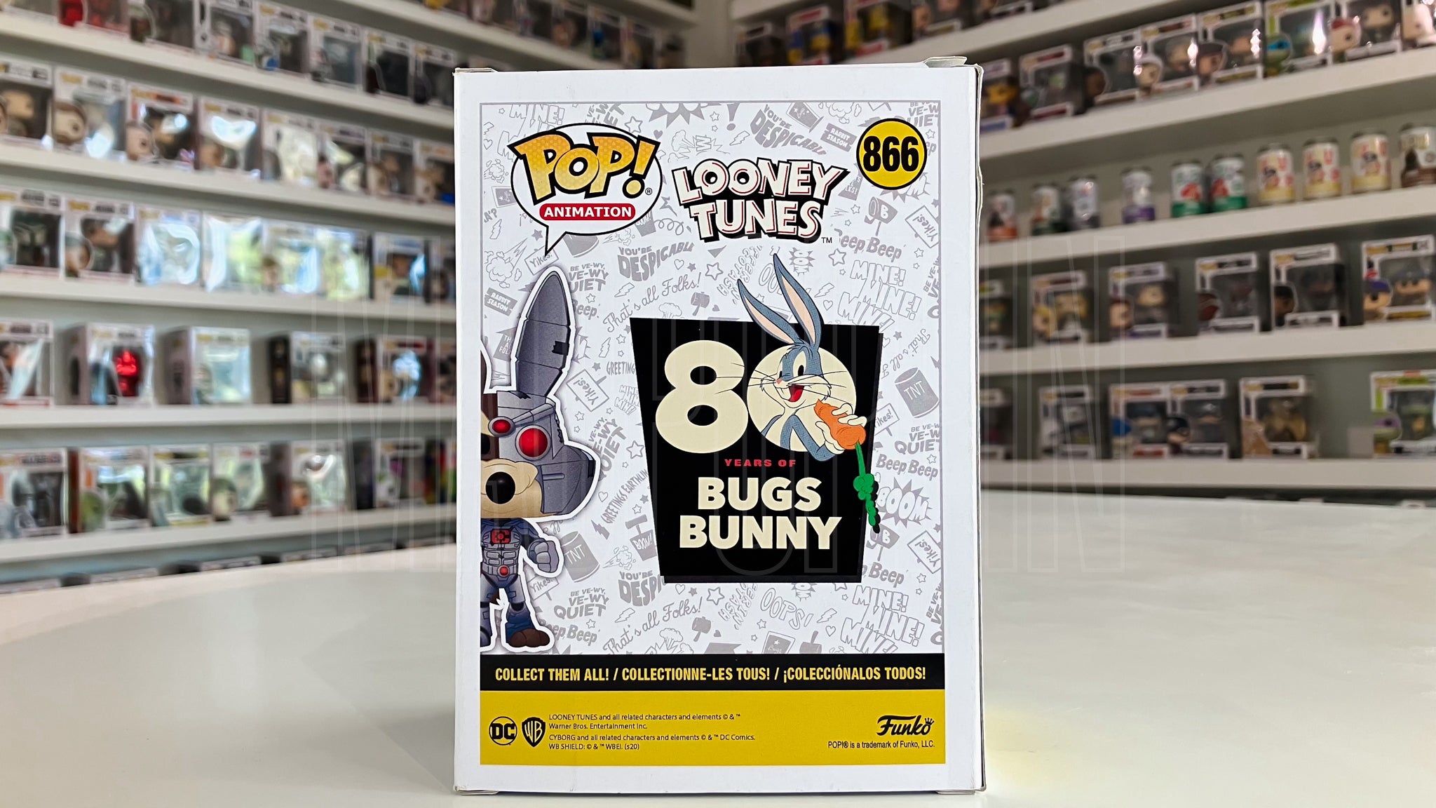 Funko Pop DC x Looney Tunes Animation Wile E. Coyote as Cyborg FYE Exclusive 866