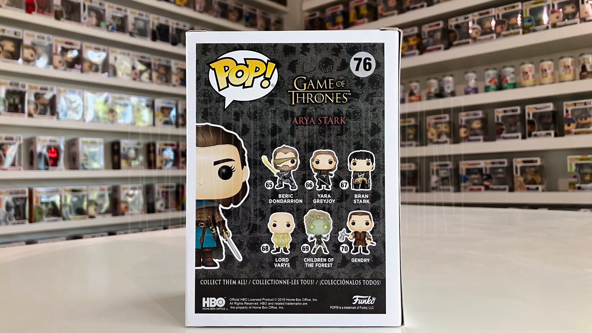 Funko Pop HBO Game of Thrones Arya Stark w/ Needle Spring Convention ECCC 76