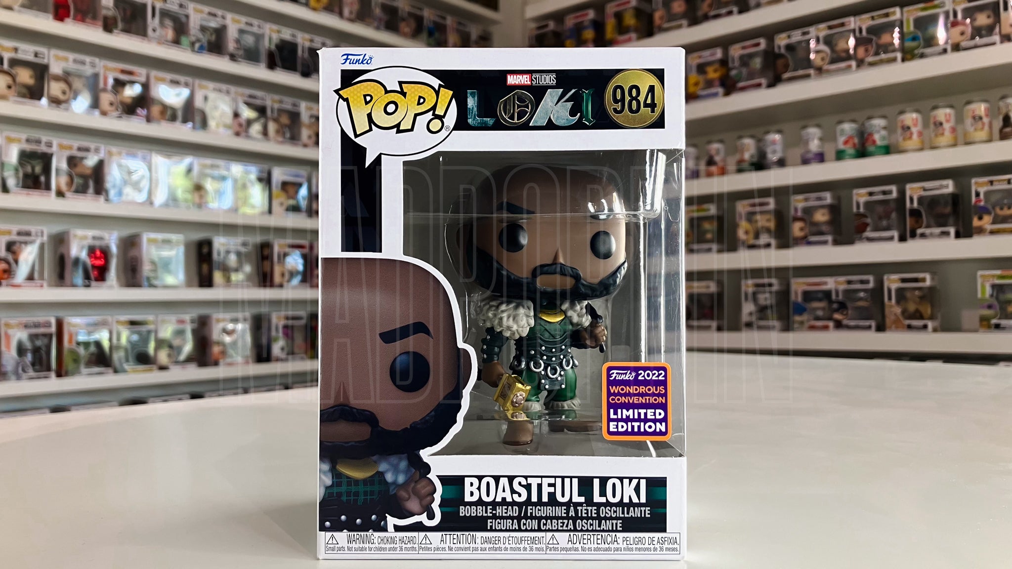 Funko Pop Marvel Studios Loki Boastful Loki Variant Wonderous Convention 984