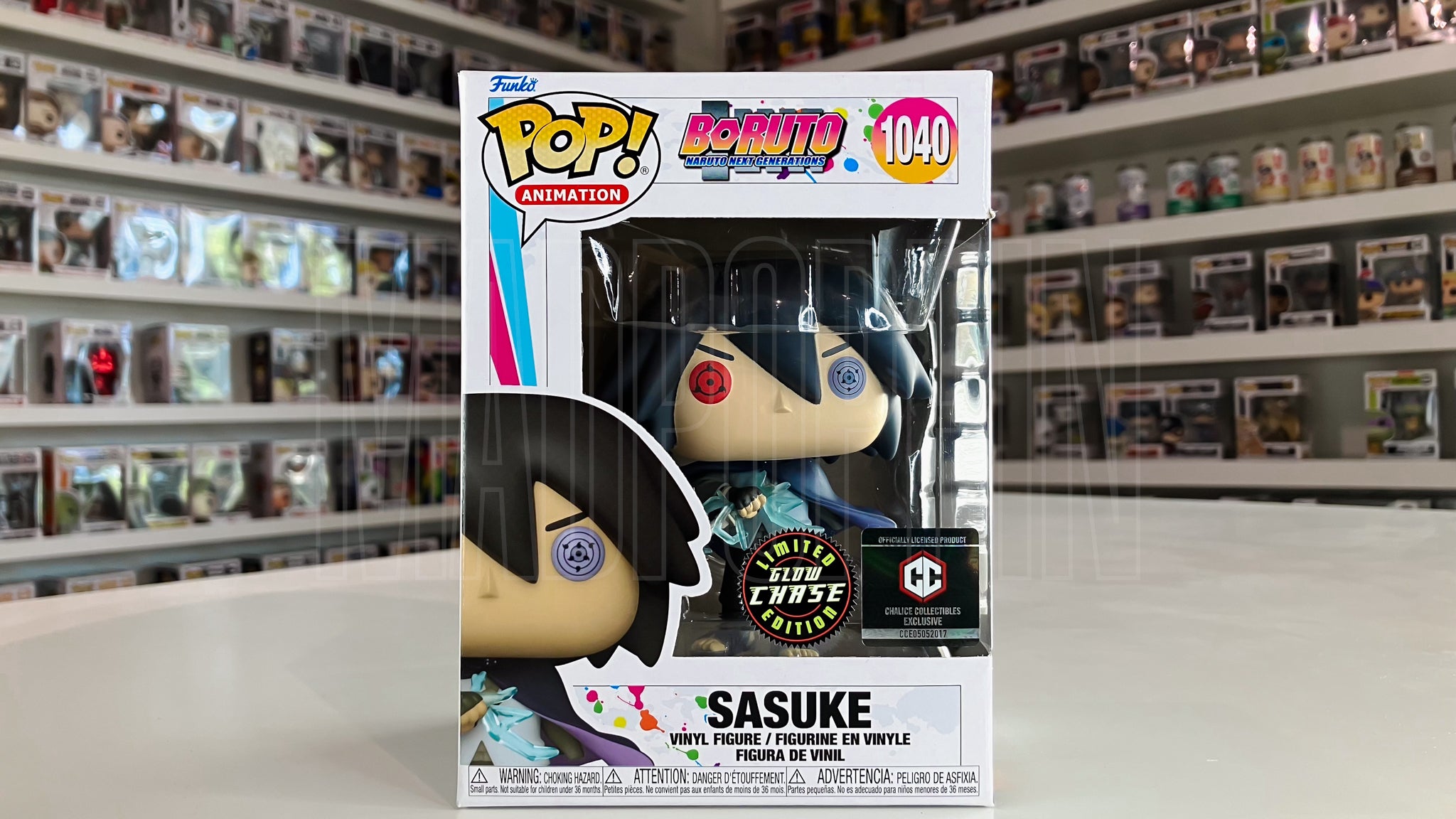 Funko Pop Anime Boruto Naruto Next Generations Sasuke Glow Chase Chalice 1040