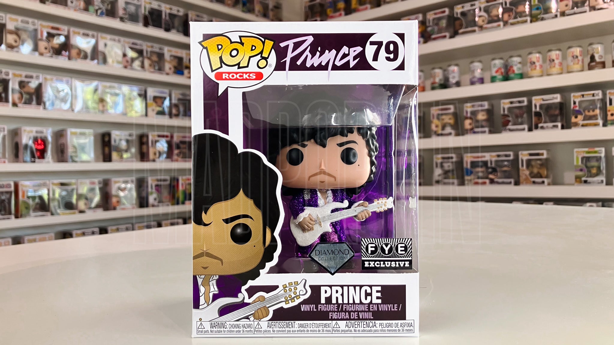 Funko Pop Rocks Prince Purple Rain Diamond Collection FYE Exclusive 79