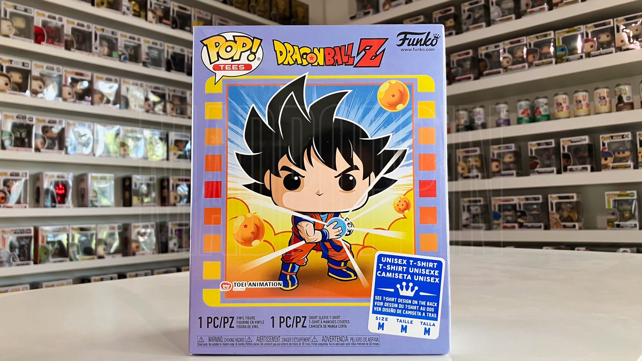 Funko Pop Anime Dragon Ball Z Goku Windy Kamhameha Medium Tee GameStop 642
