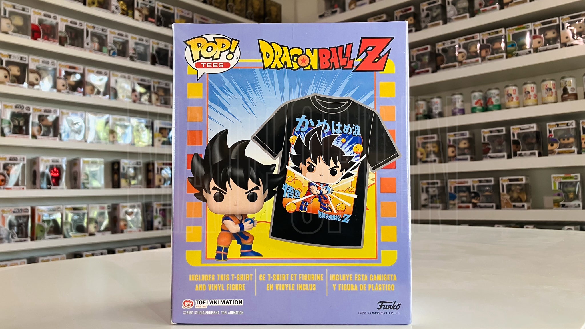 Funko Pop Anime Dragon Ball Z Goku Windy Kamhameha Medium Tee GameStop 642