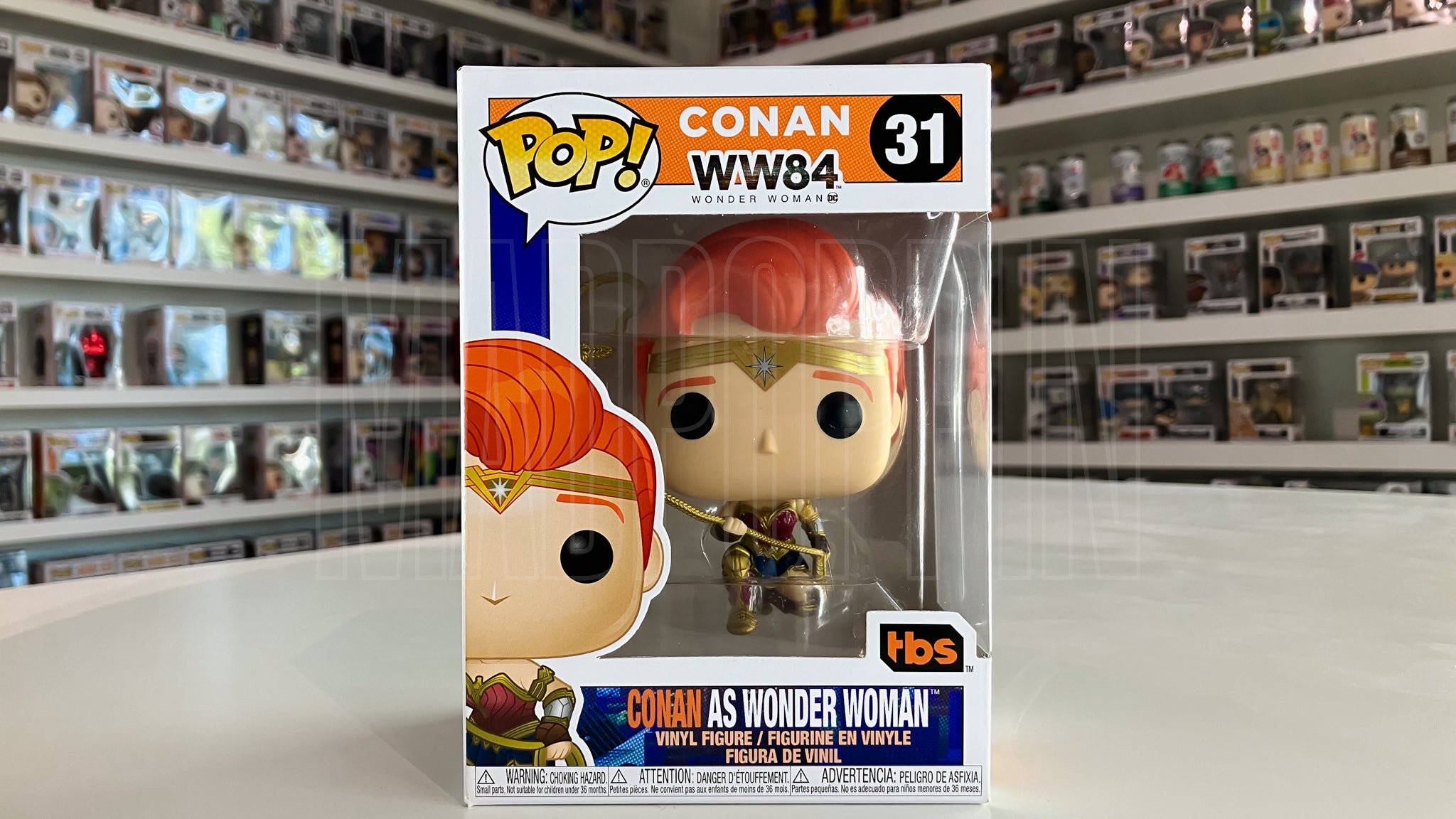 Funko Pop TV TBS DC Conan WW84 Conan as Wonder Woman Vaulted 31