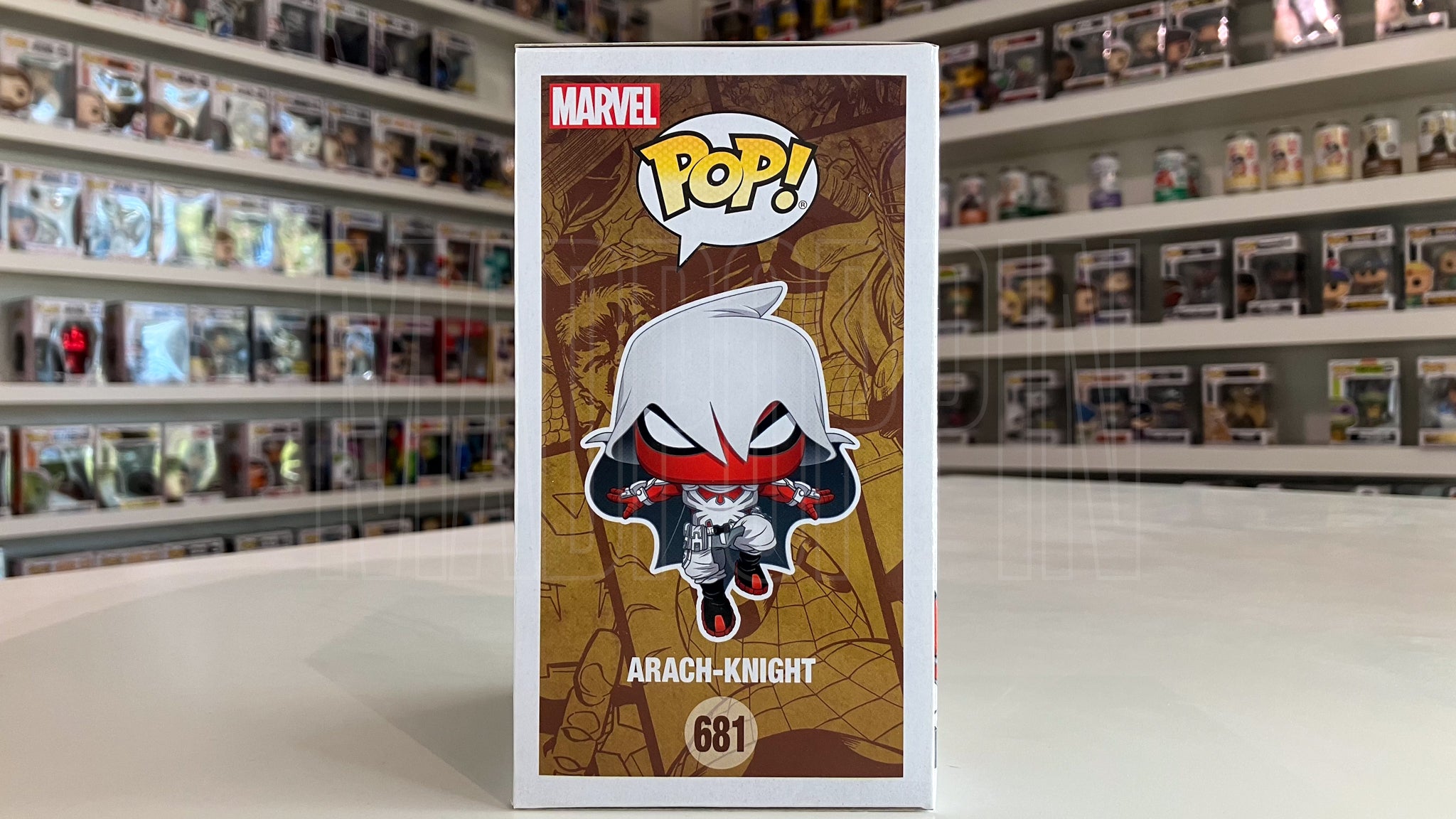 Funko Pop Marvel Infinity Warps Arach-Knight Glow Walgreens Exclusive 681