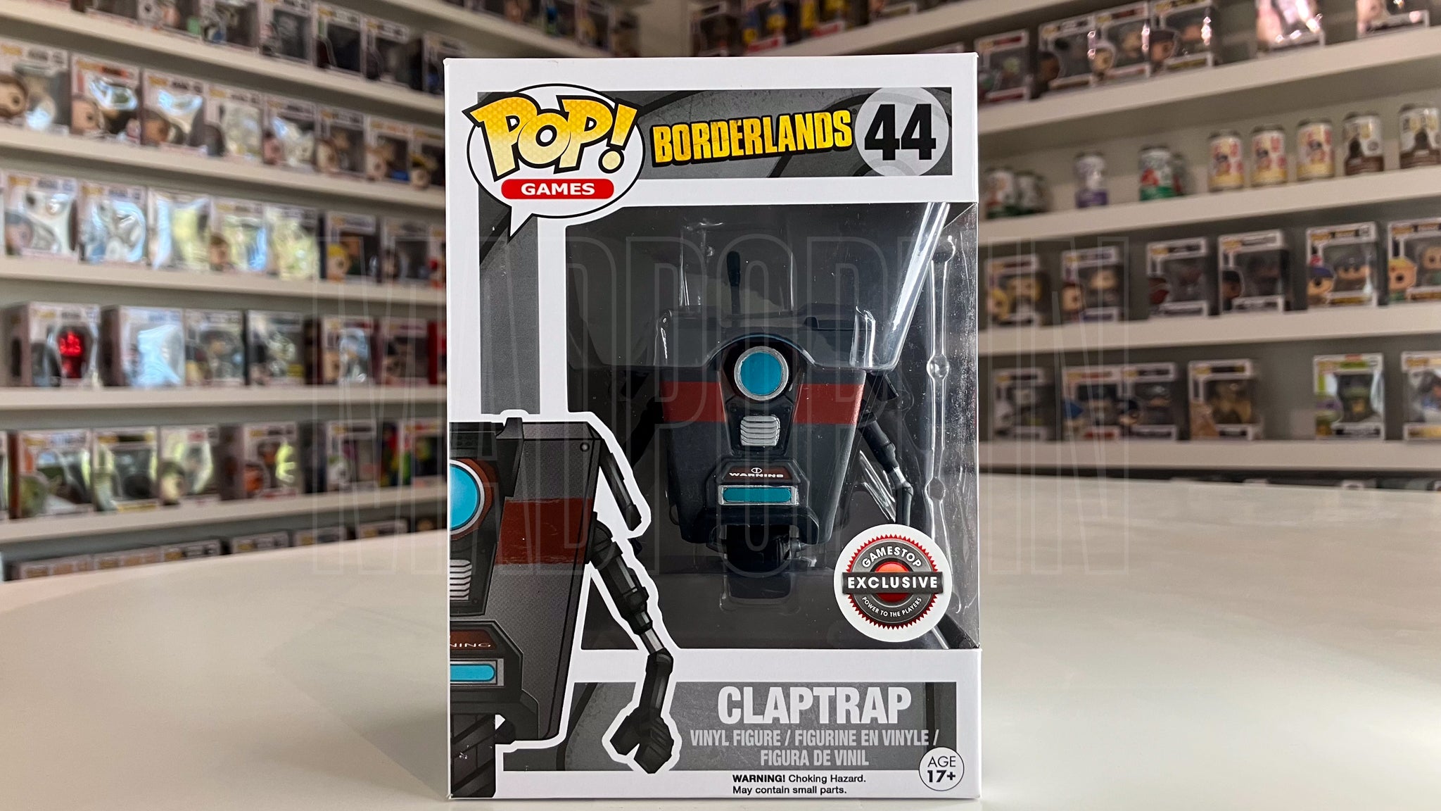 Funko Pop Games Borderlands Claptrap Gray GameStop Exclusive 44