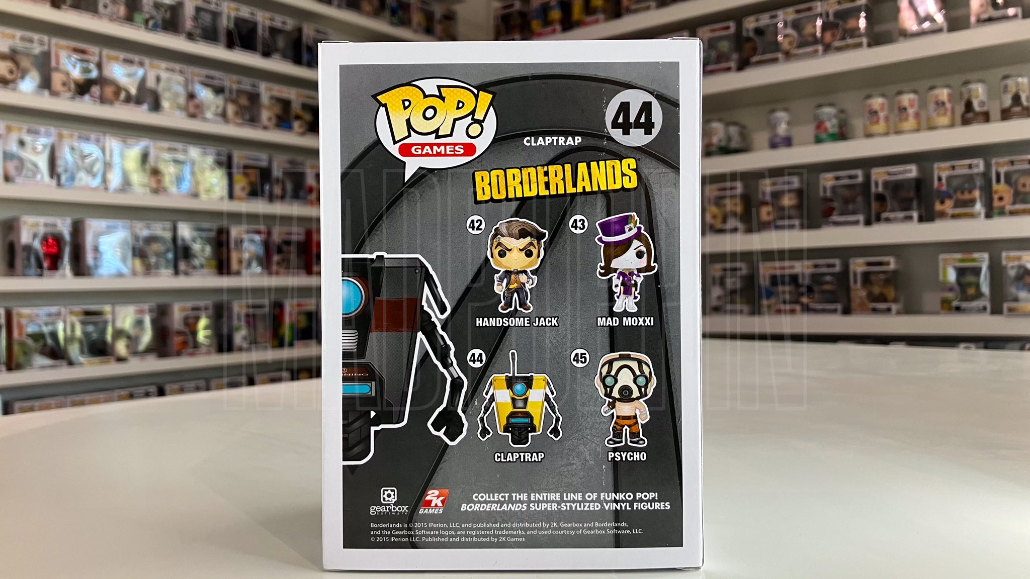 Funko Pop Games Borderlands Claptrap Gray GameStop Exclusive 44
