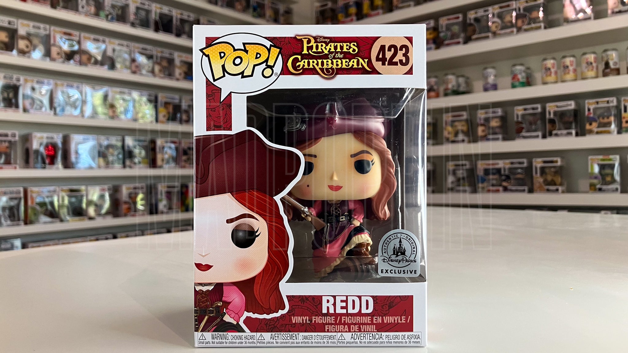 Funko Pop Disney Pirates of the Caribbean Redd Parks Exclusive 423