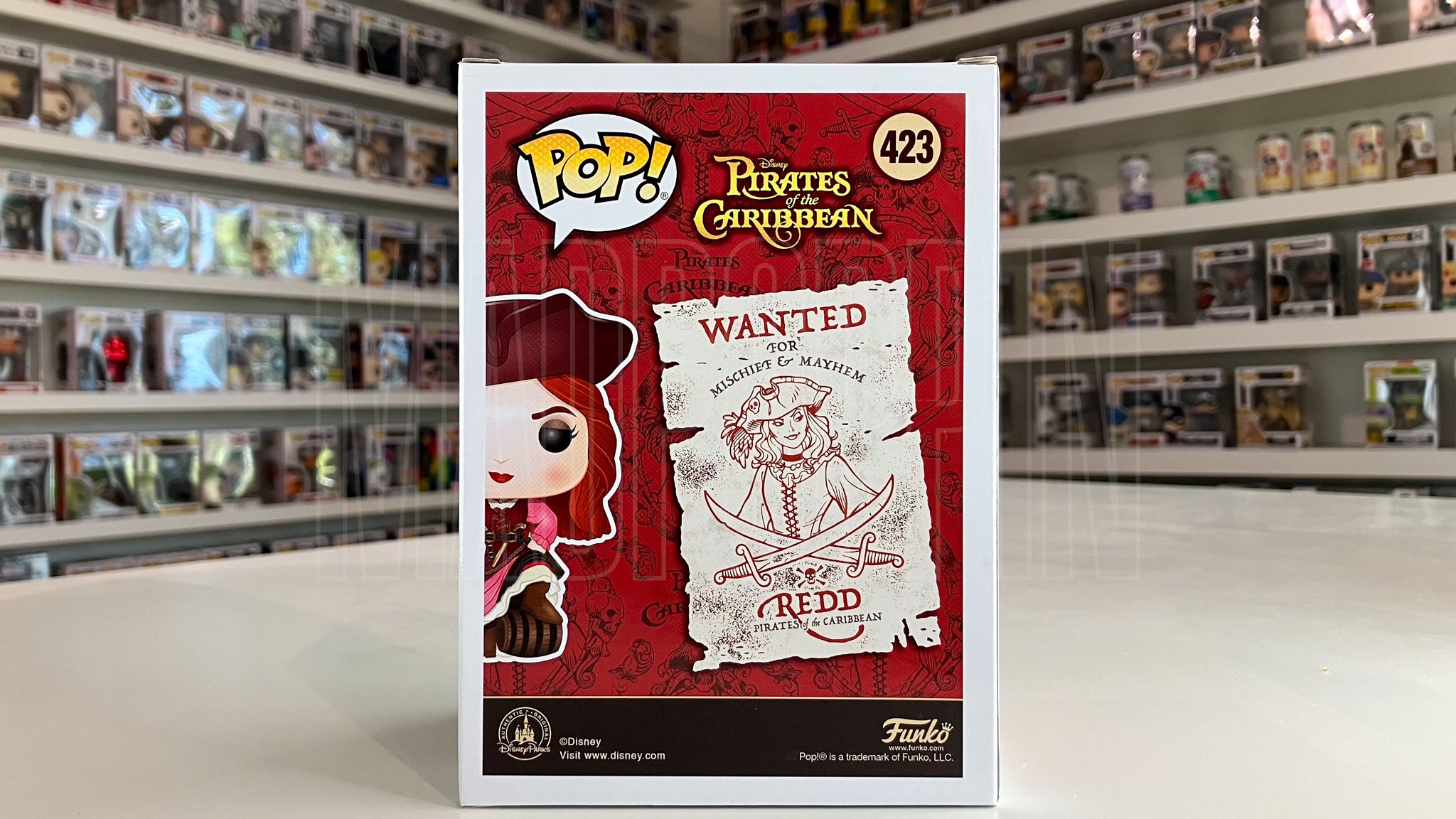 Funko Pop Disney Pirates of the Caribbean Redd Parks Exclusive 423