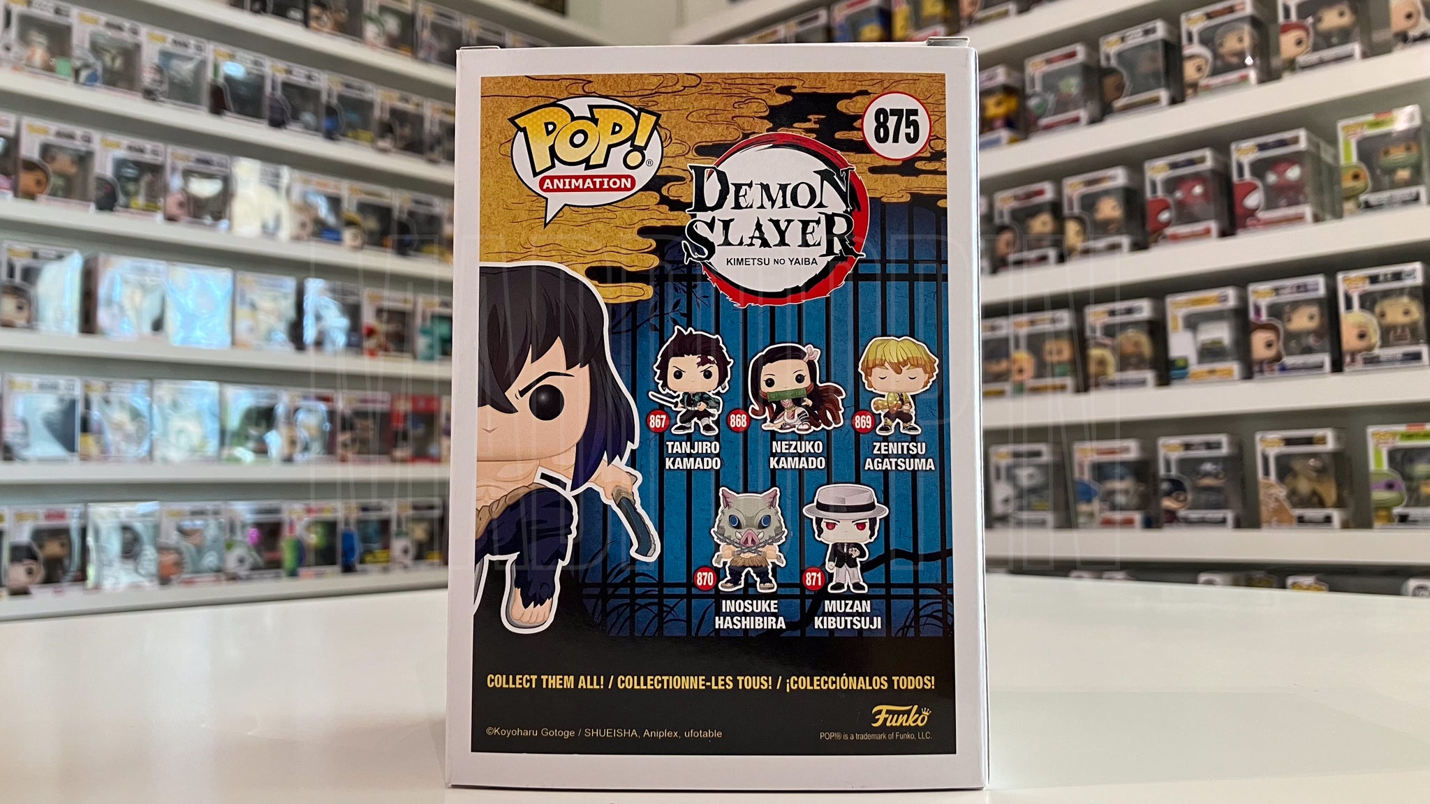 Funko Pop Animation Demon Slayer Inosuke Hashibira Flocked Chase Chalice 875