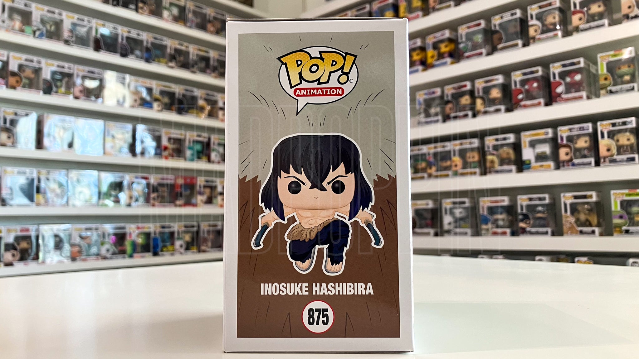 Funko Pop Animation Demon Slayer Inosuke Hashibira Flocked Chase Chalice 875