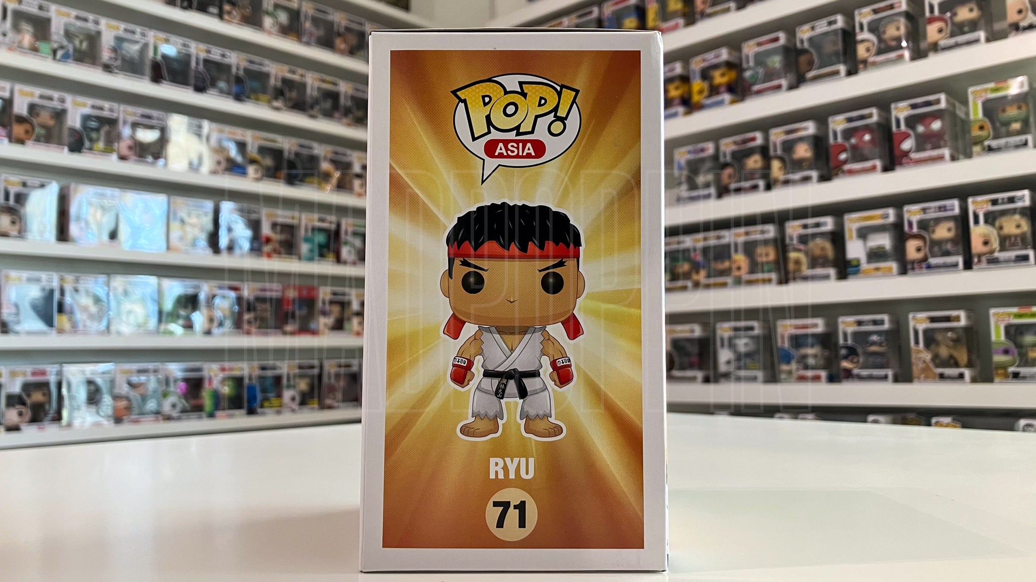 Funko Pop Asia Street Fighter Ryu Chase Gold SDCC Poplife Exclusive 71