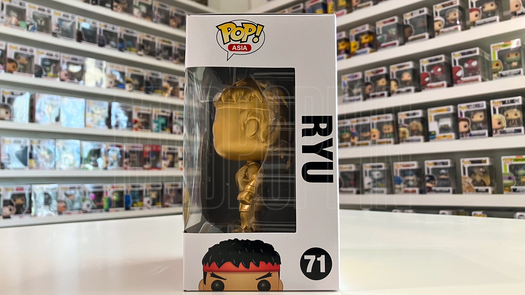 Funko Pop Asia Street Fighter Ryu Chase Gold SDCC Poplife Exclusive 71