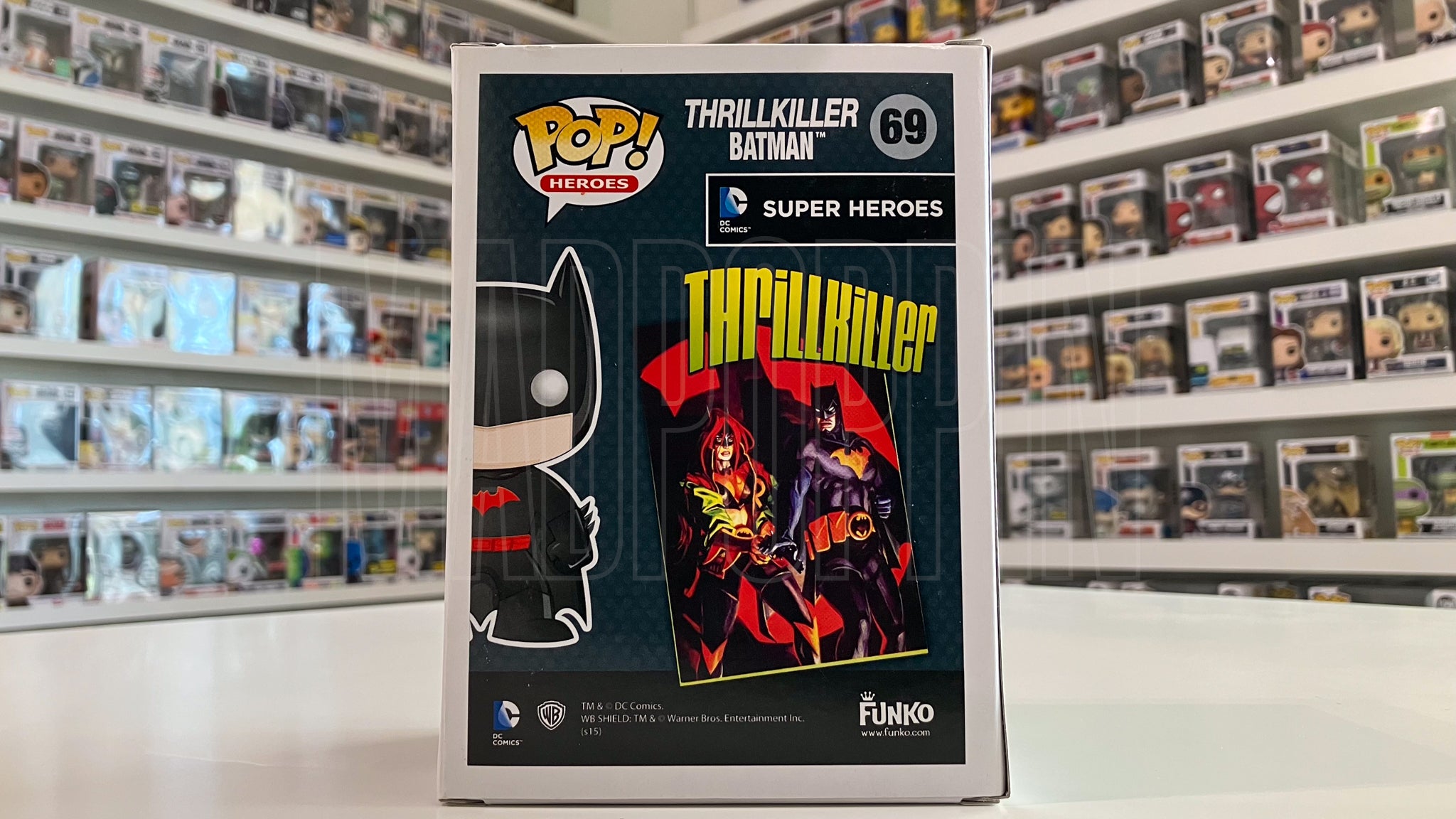 Funko Pop Heroes DC Super Heroes Thrillkiller Batman Midtown Comics Exclusive 69
