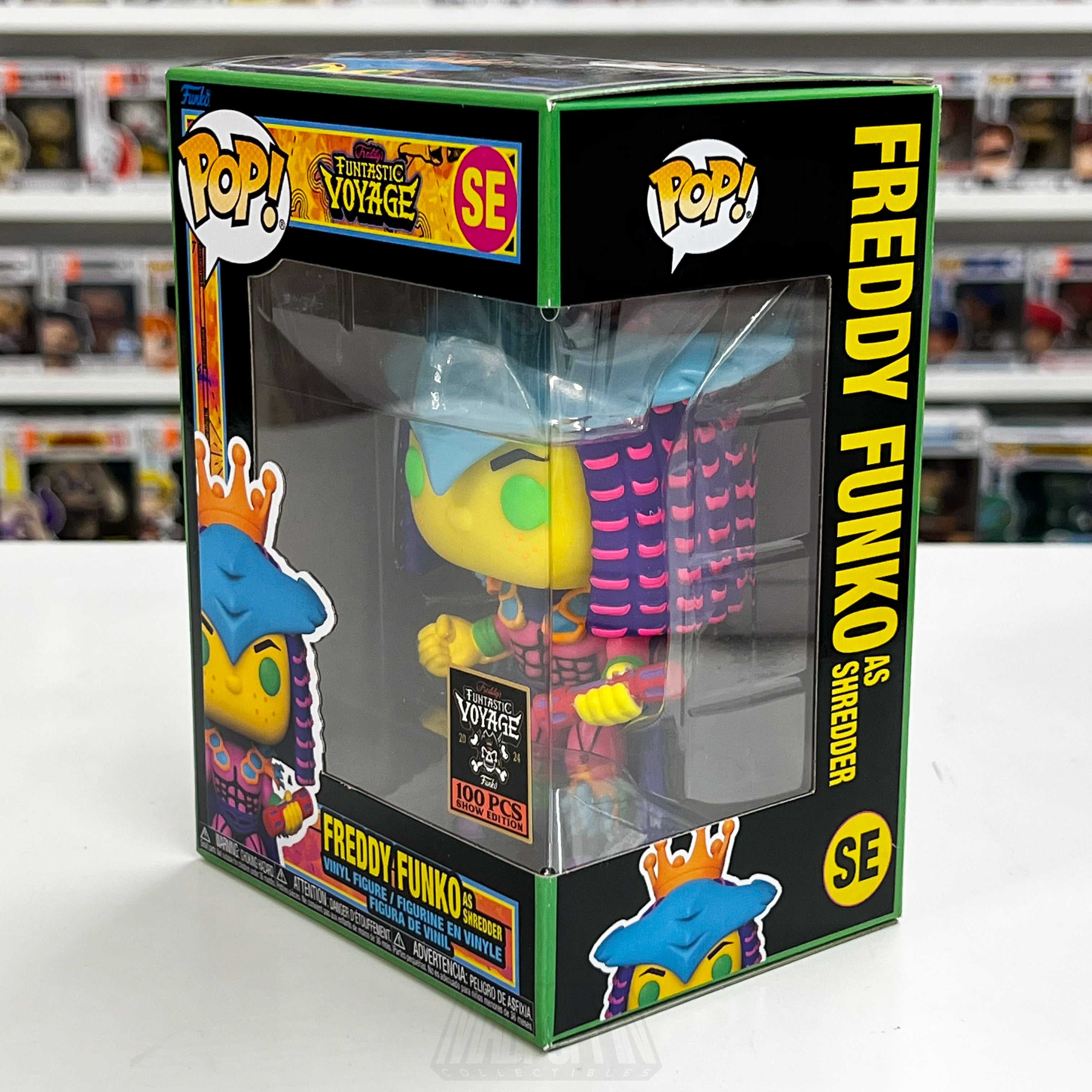 Funko Pop Fundays Funtastic Voyage Freddy as Shredder Blacklight 100 PCS TMNT